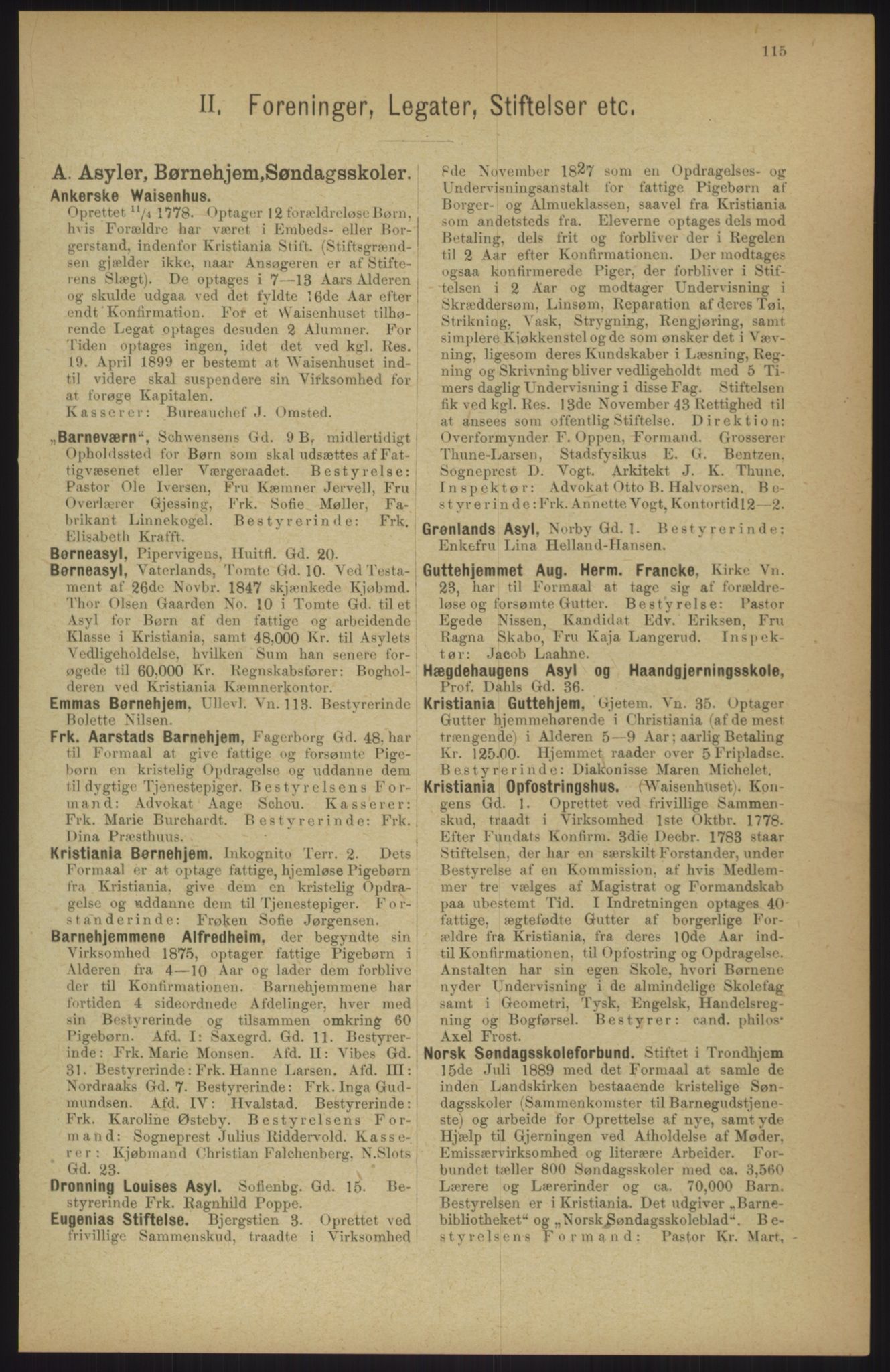 Kristiania/Oslo adressebok, PUBL/-, 1911, p. 115