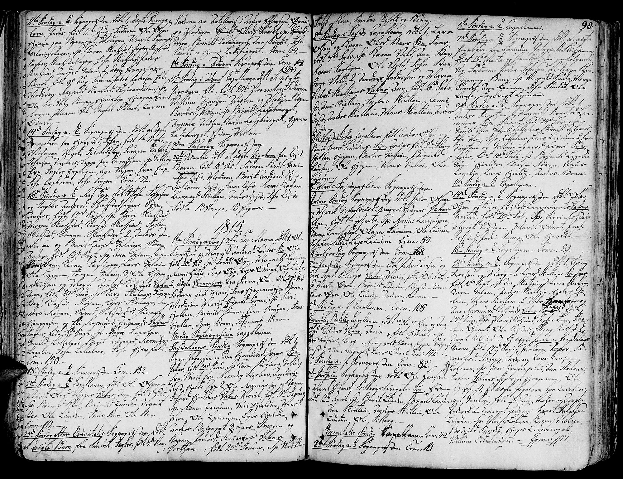 Ministerialprotokoller, klokkerbøker og fødselsregistre - Sør-Trøndelag, SAT/A-1456/691/L1063: Parish register (official) no. 691A02 /3, 1768-1815, p. 98