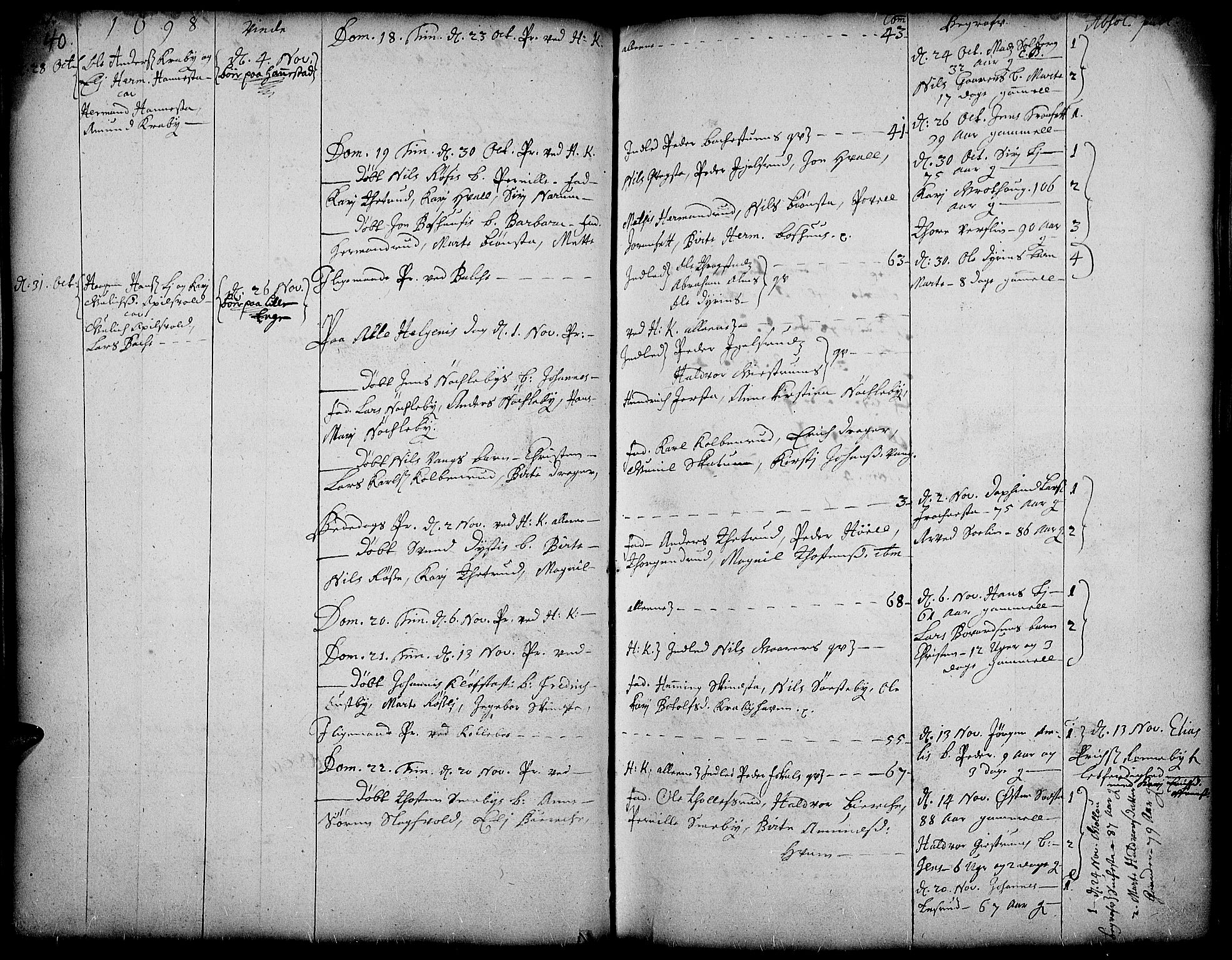 Toten prestekontor, AV/SAH-PREST-102/H/Ha/Haa/L0001: Parish register (official) no. 1, 1695-1713, p. 40