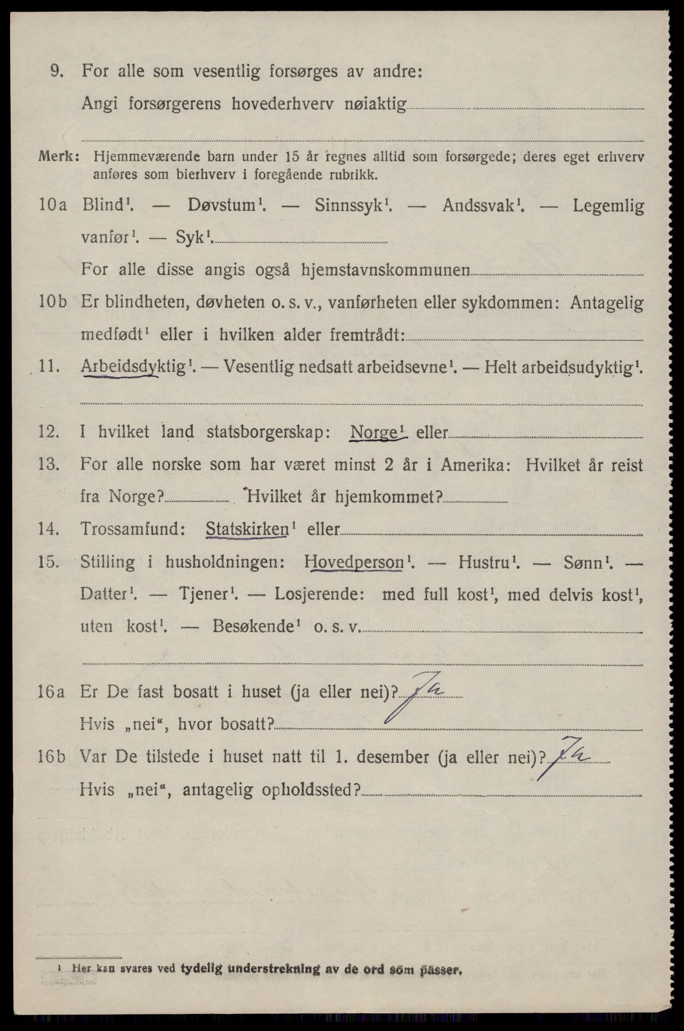 SAST, 1920 census for Skåre, 1920, p. 2083