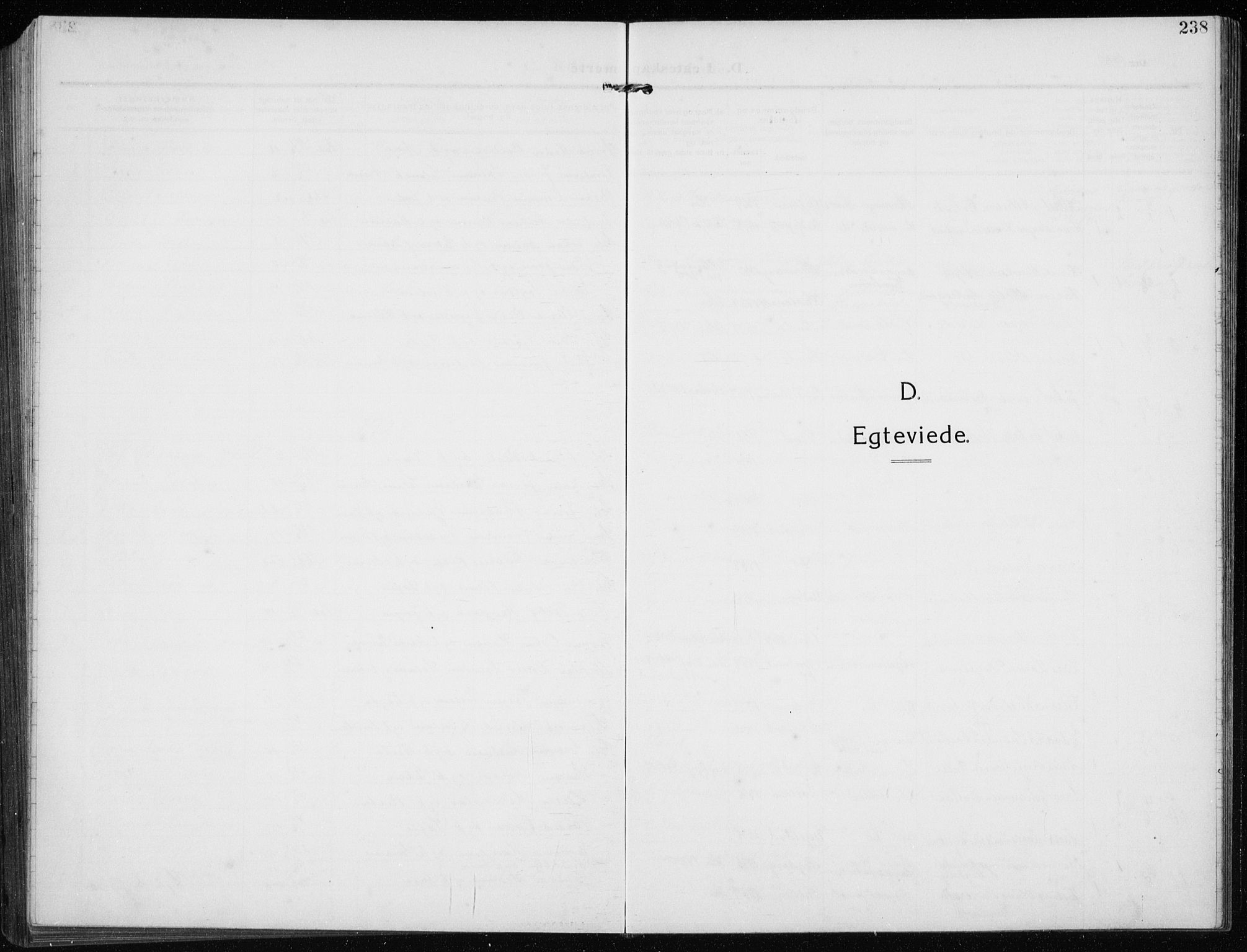 Time sokneprestkontor, SAST/A-101795/001/30BB/L0001: Parish register (copy) no. B 1, 1910-1932, p. 238