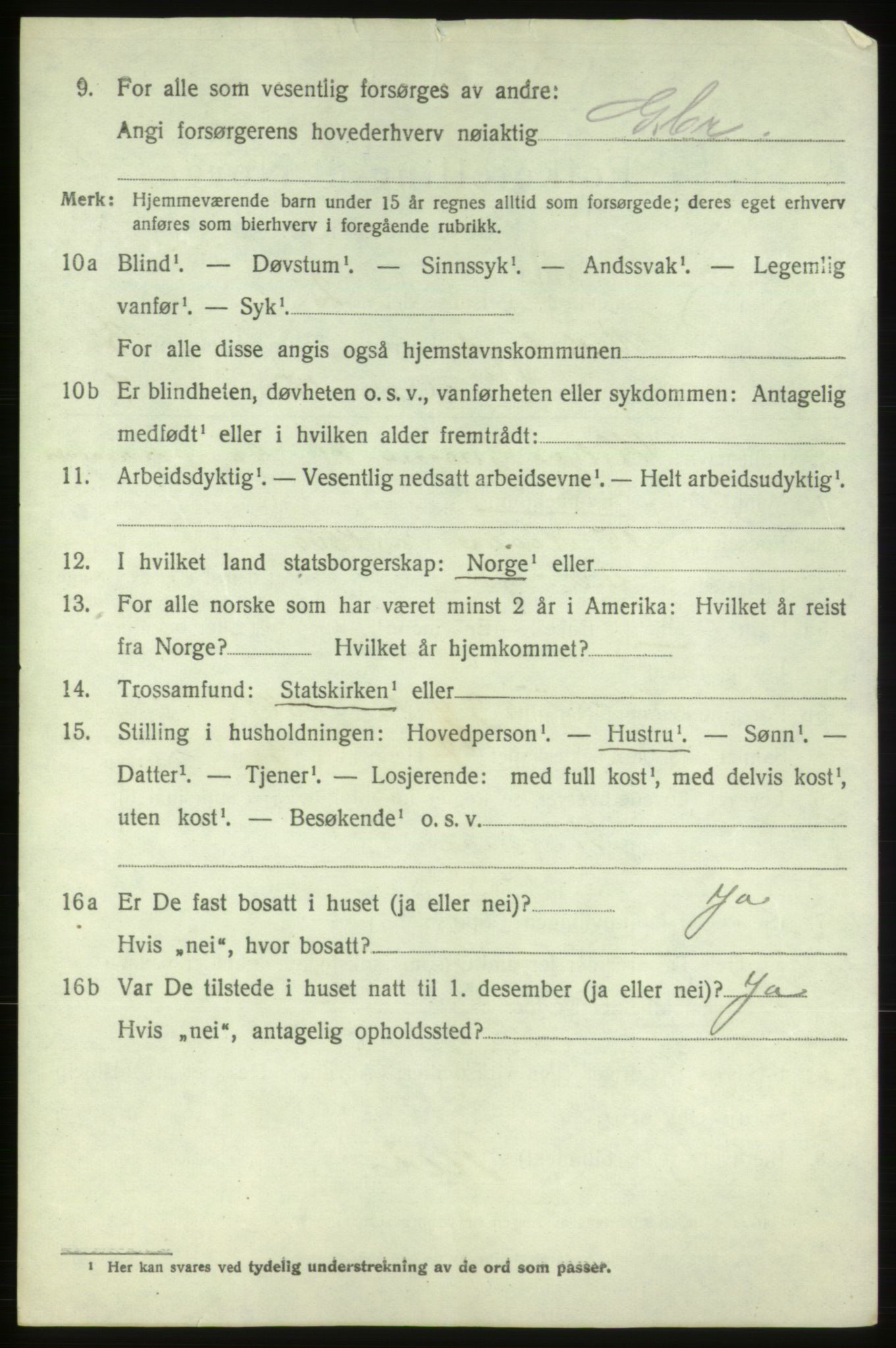 SAB, 1920 census for Vikebygd, 1920, p. 1554