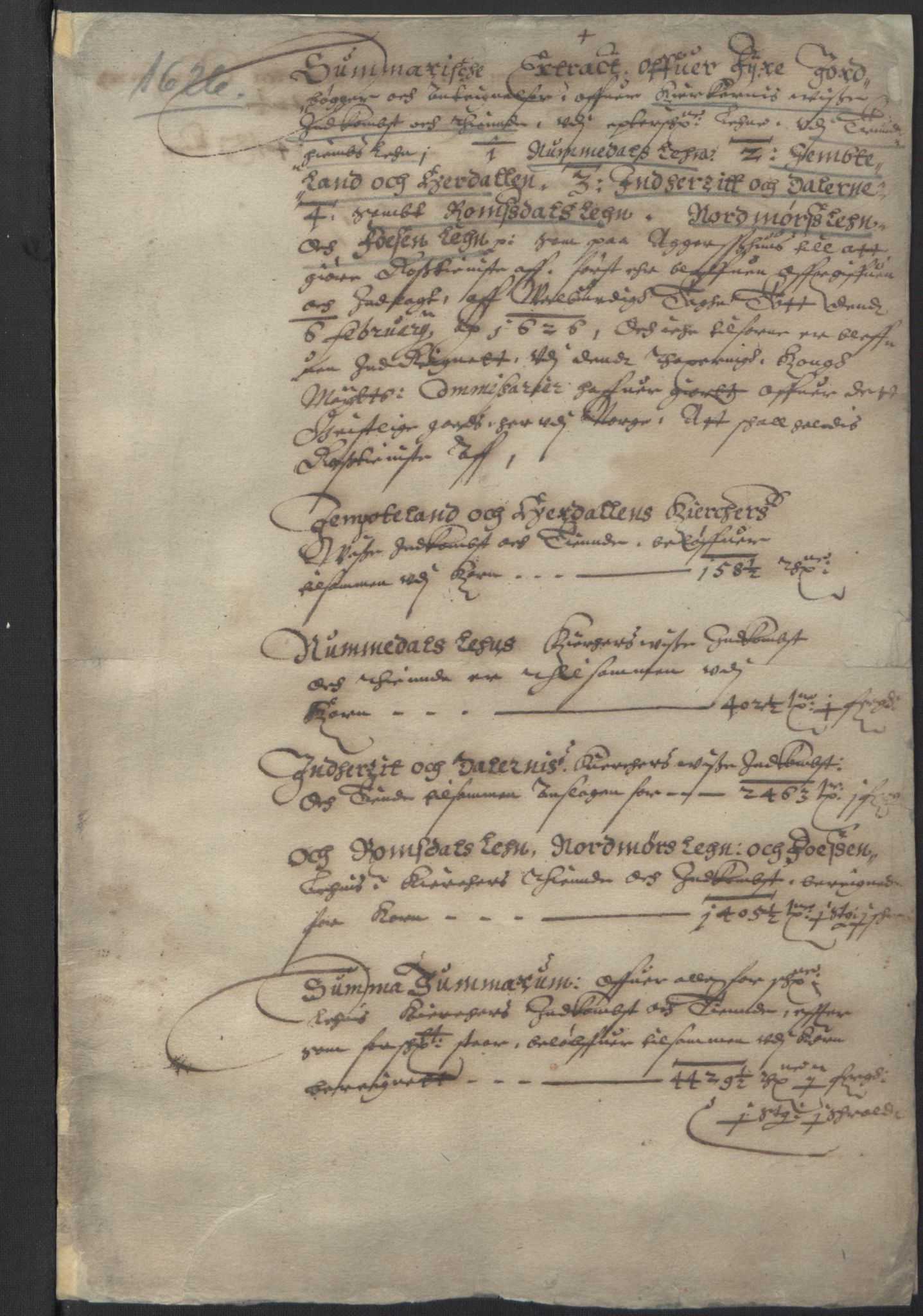 Stattholderembetet 1572-1771, RA/EA-2870/Ek/L0016/0001: Jordebøker til utlikning av rosstjeneste 1624-1626: / Kirke- og prestebolsinntekter i Trondheim bispedømme og Jemtland, 1625-1626, p. 148