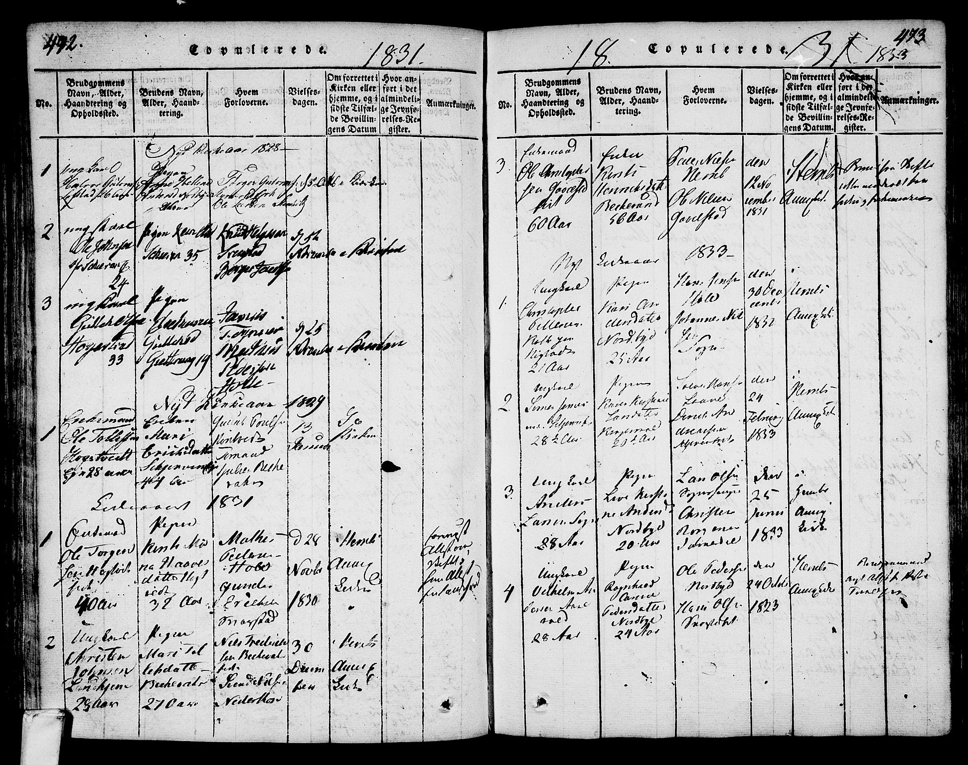 Lardal kirkebøker, SAKO/A-350/F/Fa/L0005: Parish register (official) no. I 5, 1814-1835, p. 472-473