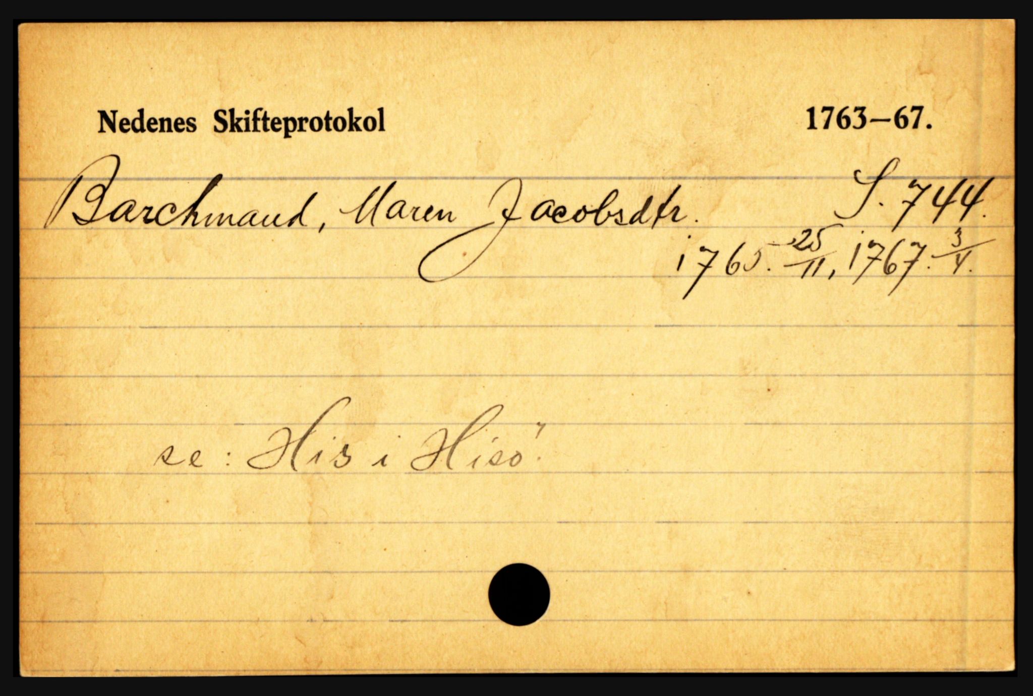 Nedenes sorenskriveri før 1824, AV/SAK-1221-0007/H, p. 2041