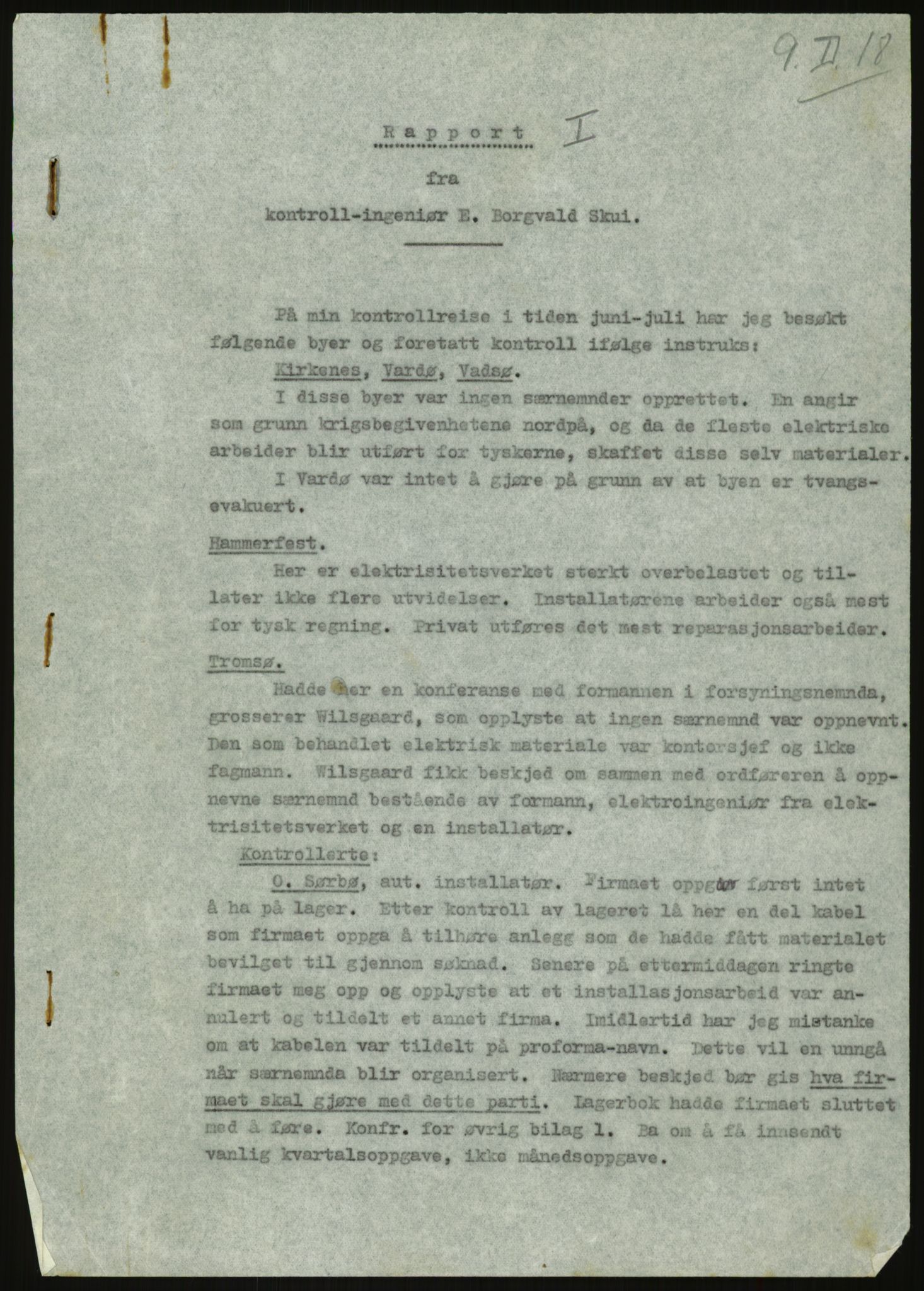 Direktoratet for industriforsyning, Sekretariatet, RA/S-4153/D/Df/L0054: 9. Metallkontoret, 1940-1945, p. 2493