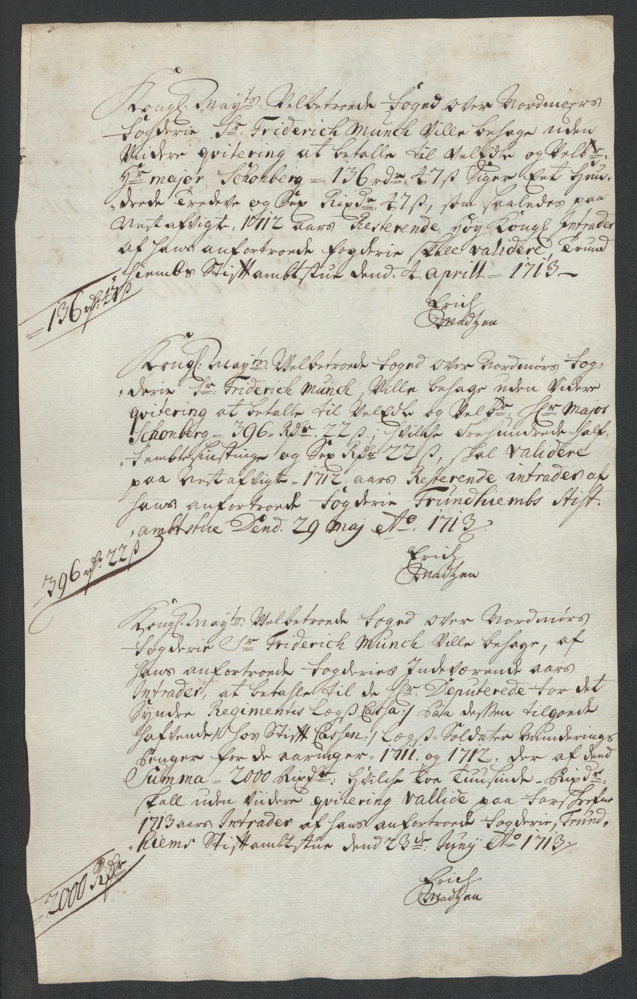 Rentekammeret inntil 1814, Reviderte regnskaper, Fogderegnskap, RA/EA-4092/R56/L3745: Fogderegnskap Nordmøre, 1711, p. 21