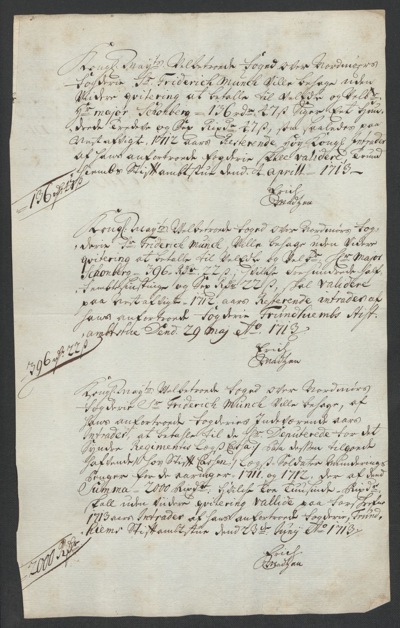 Rentekammeret inntil 1814, Reviderte regnskaper, Fogderegnskap, AV/RA-EA-4092/R56/L3745: Fogderegnskap Nordmøre, 1711, p. 21