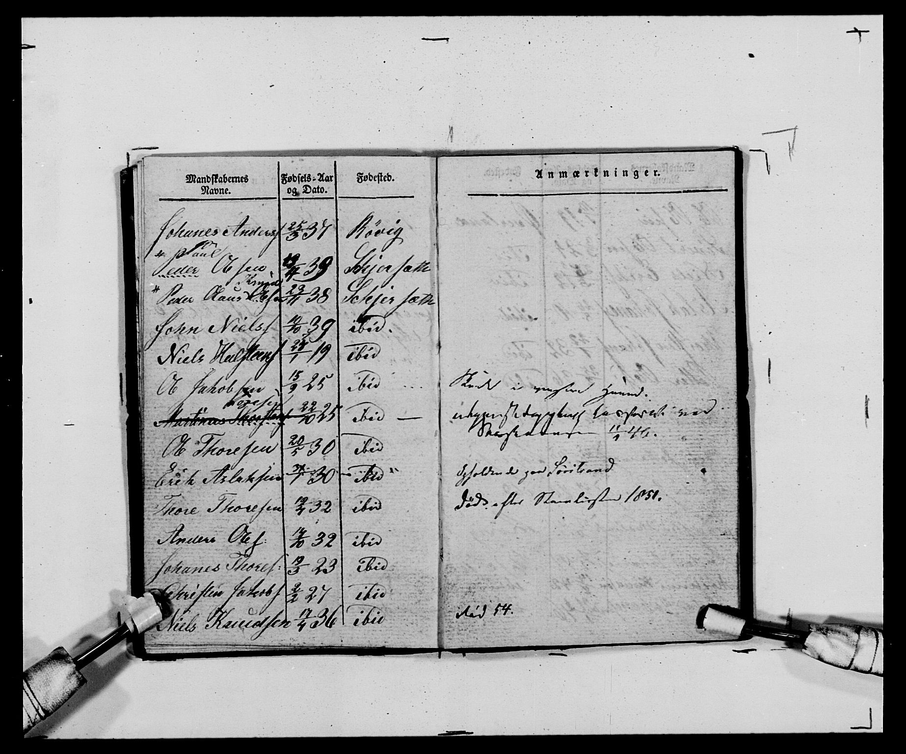 Generalitets- og kommissariatskollegiet, Det kongelige norske kommissariatskollegium, AV/RA-EA-5420/E/Eh/L0120: Tingvollske kompani, 1850-1870, p. 215