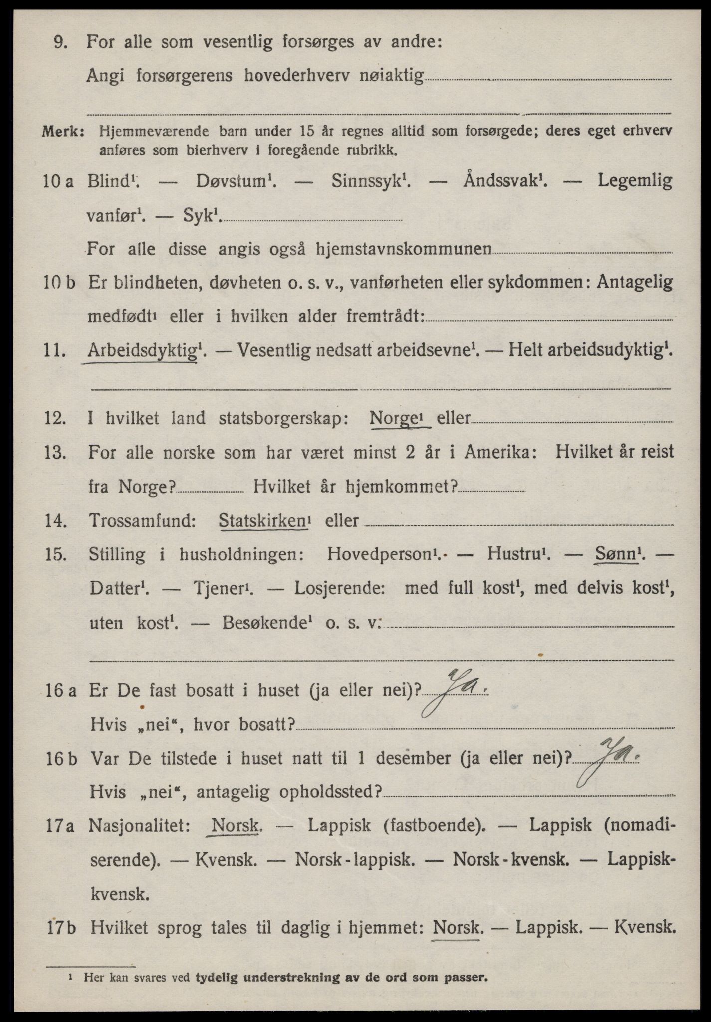 SAT, 1920 census for Oppdal, 1920, p. 5290