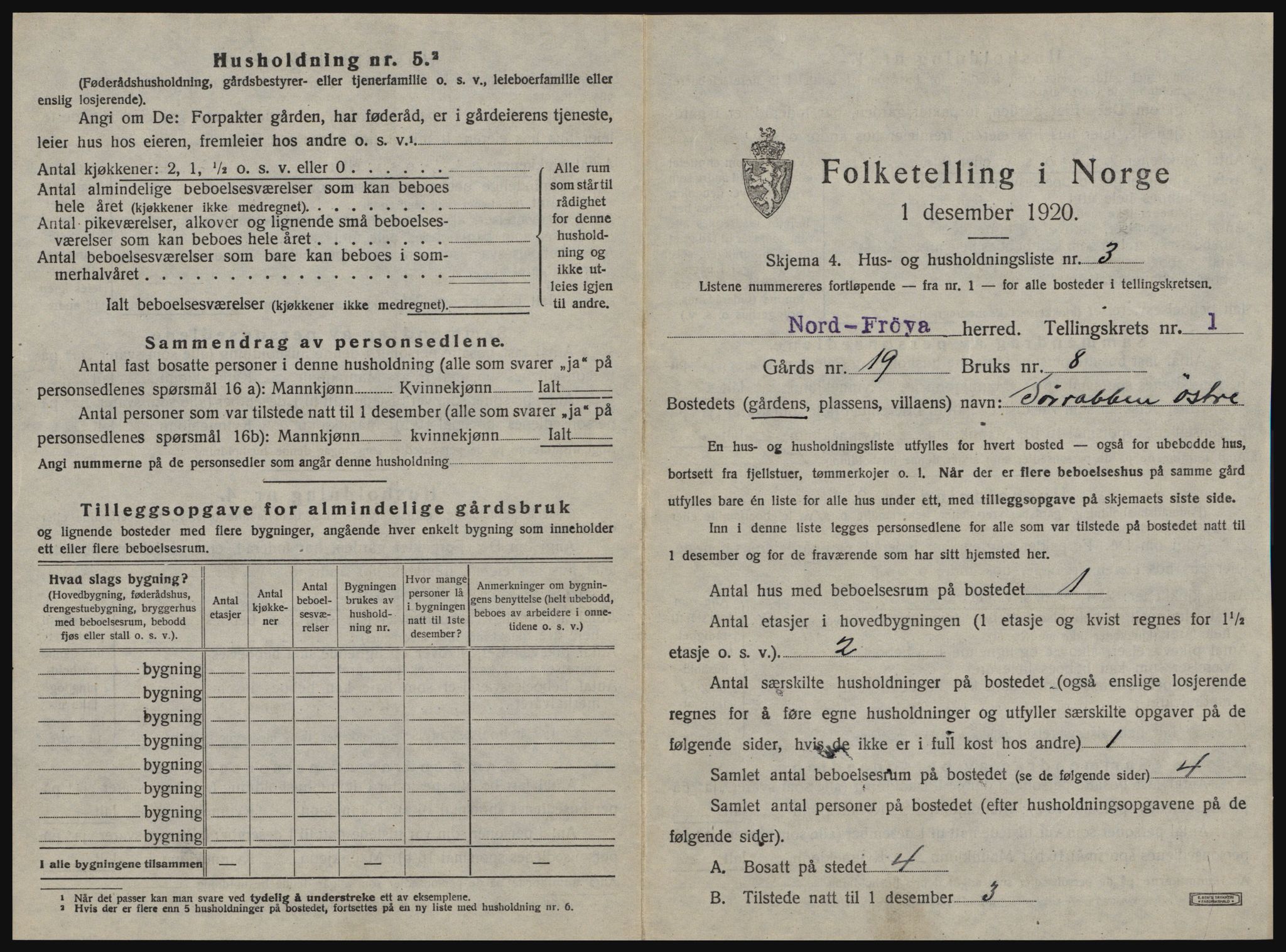 SAT, 1920 census for Nord-Frøya, 1920, p. 41
