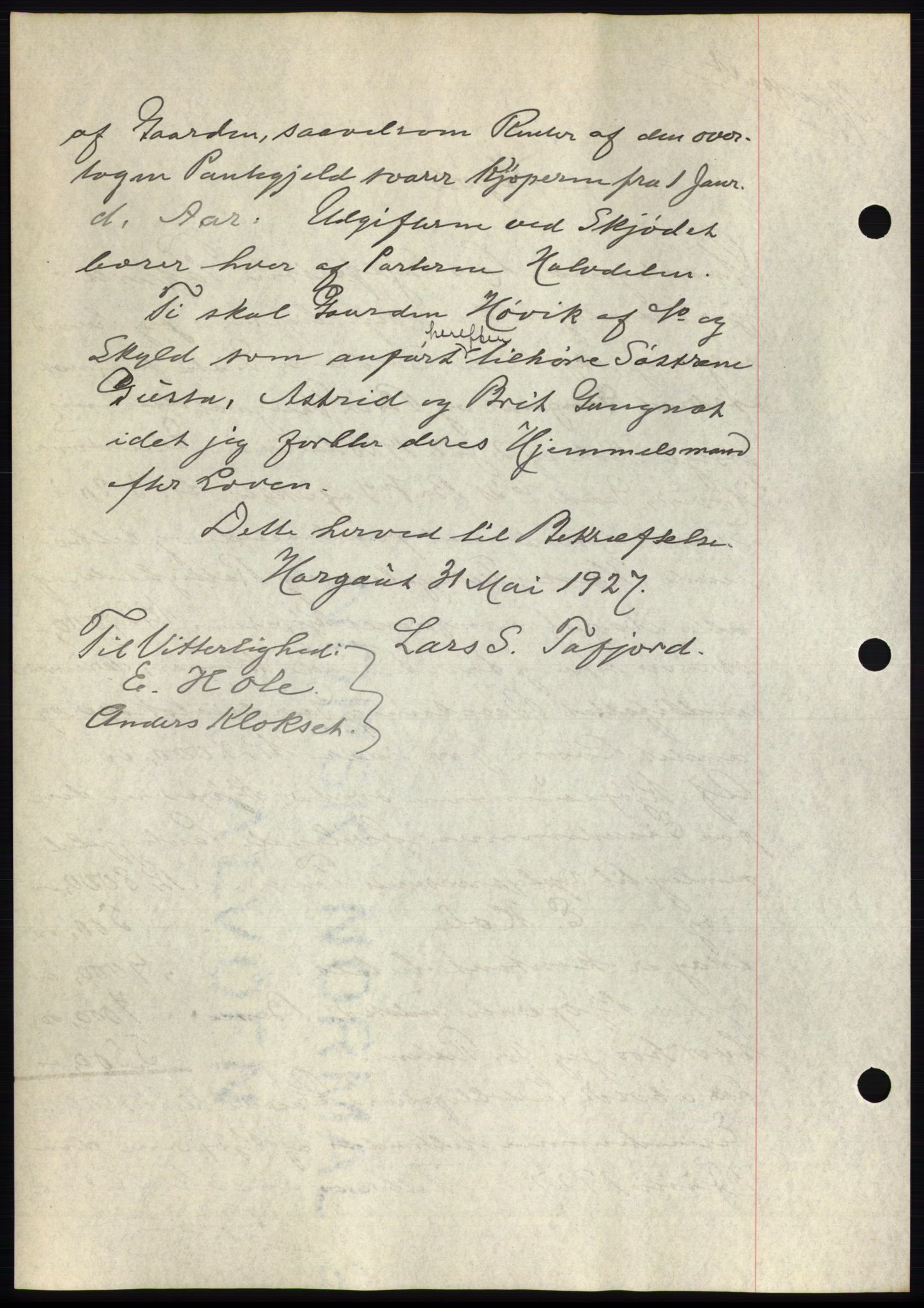 Romsdal sorenskriveri, AV/SAT-A-4149/1/2/2C/L0052: Mortgage book no. 46, 1927-1927, Deed date: 16.06.1927