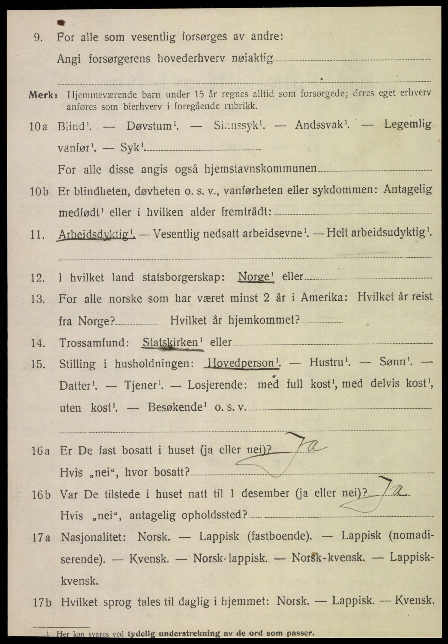 SAT, 1920 census for Brønnøy, 1920, p. 2469