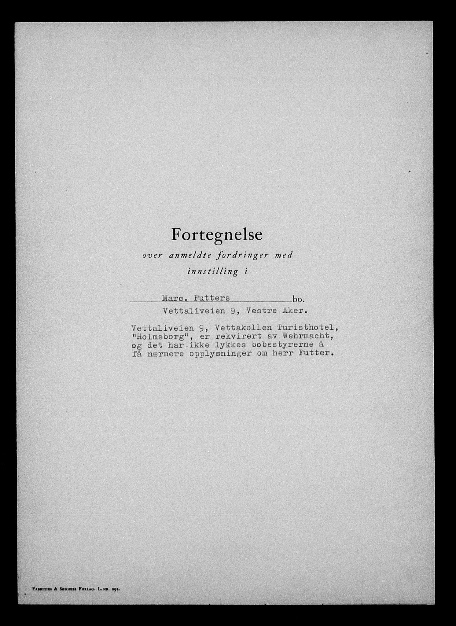 Justisdepartementet, Tilbakeføringskontoret for inndratte formuer, AV/RA-S-1564/H/Hc/Hcc/L0936: --, 1945-1947, p. 623