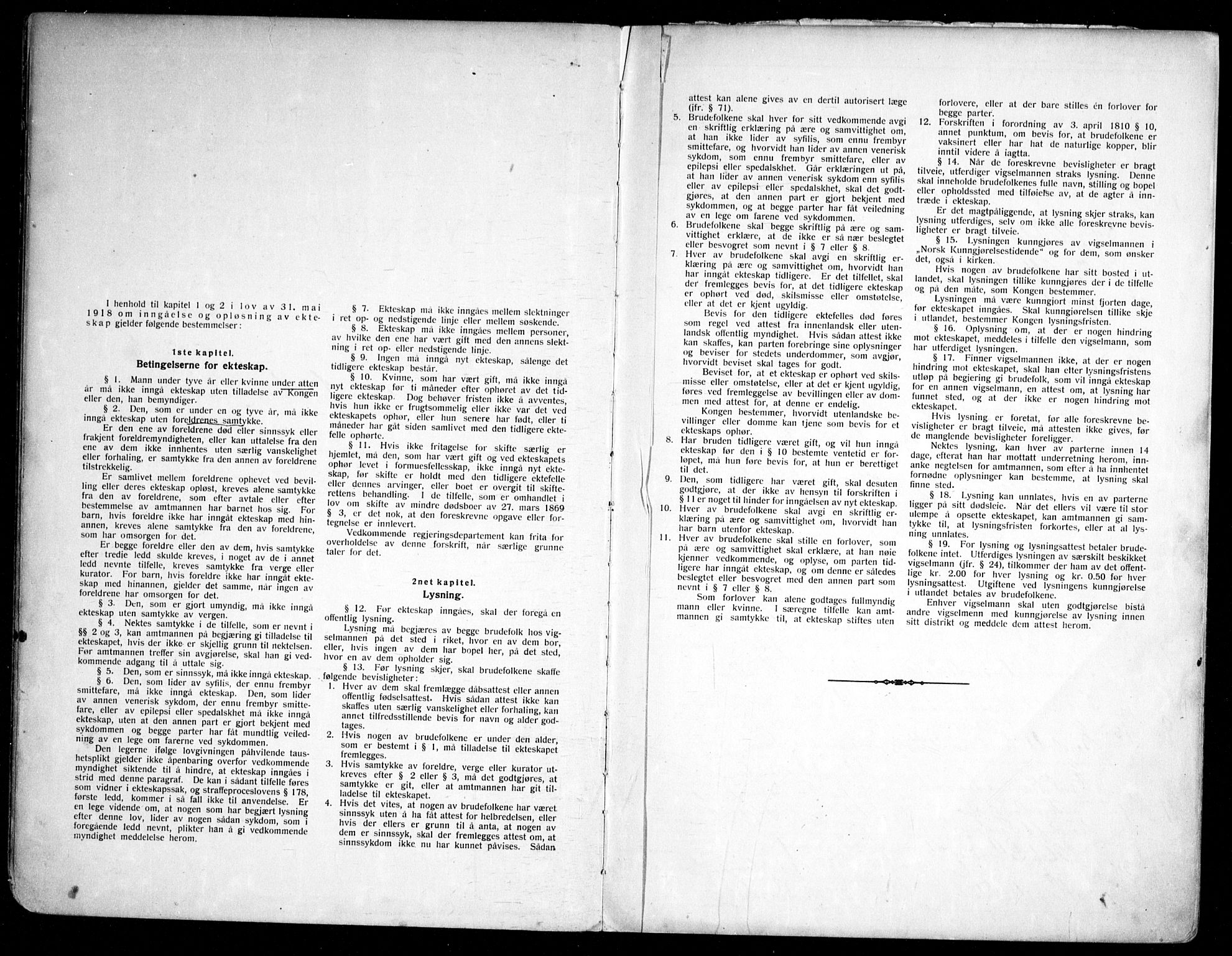 Aurskog prestekontor Kirkebøker, SAO/A-10304a/H/Ha/L0002: Banns register no. 2, 1919-1947