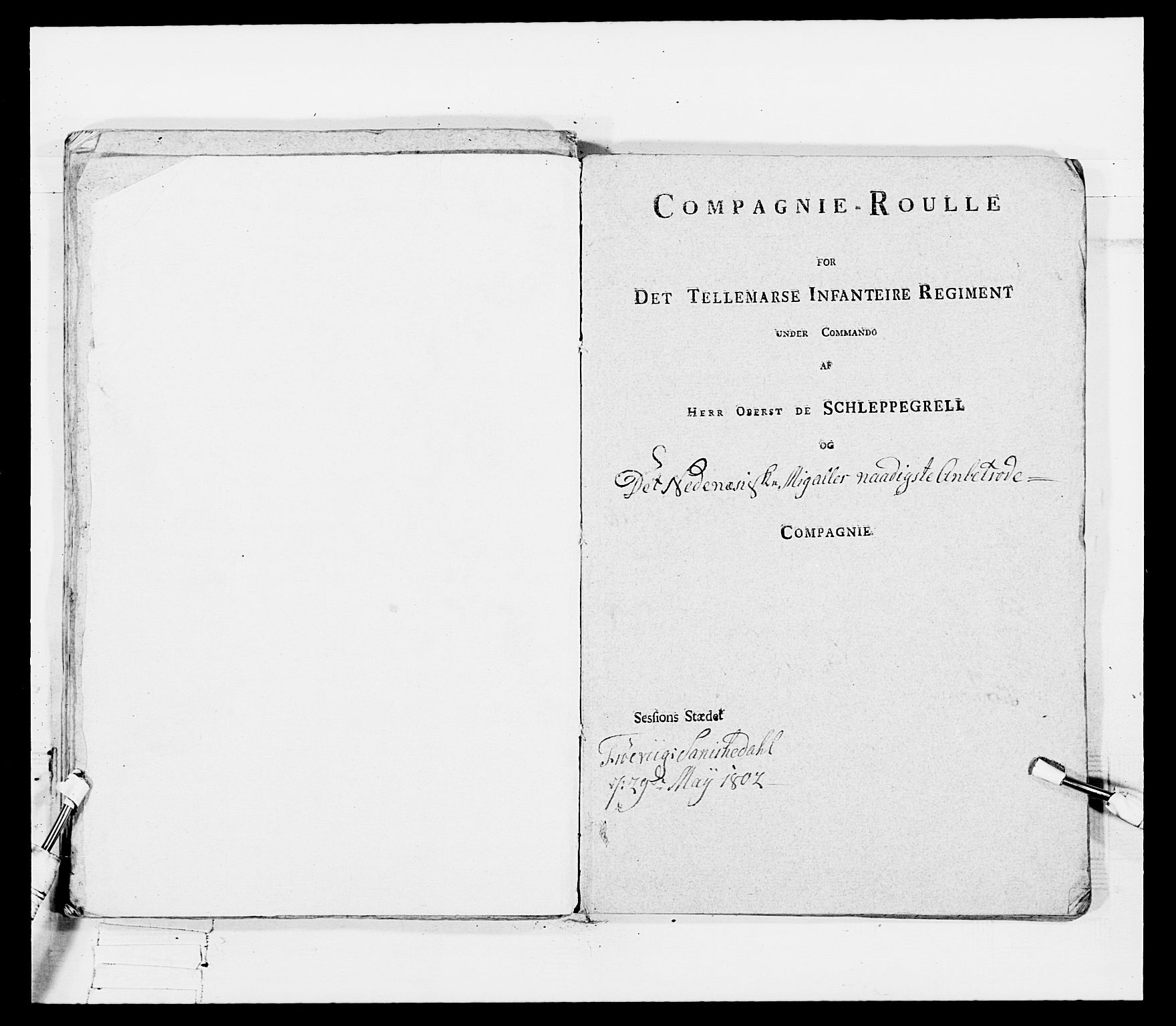 Generalitets- og kommissariatskollegiet, Det kongelige norske kommissariatskollegium, AV/RA-EA-5420/E/Eh/L0115: Telemarkske nasjonale infanteriregiment, 1802-1805, p. 58