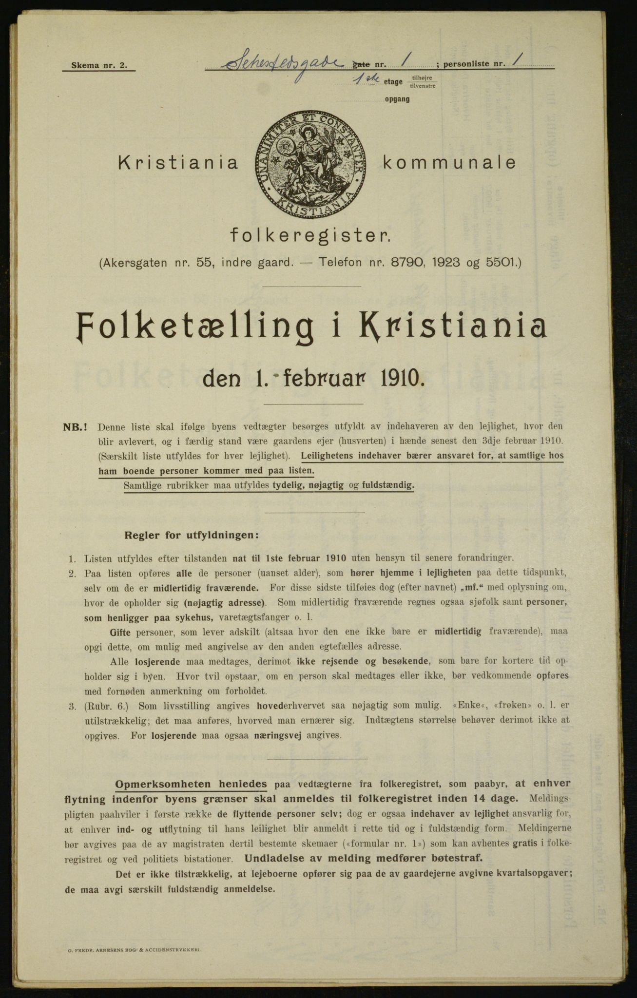 OBA, Municipal Census 1910 for Kristiania, 1910, p. 89539