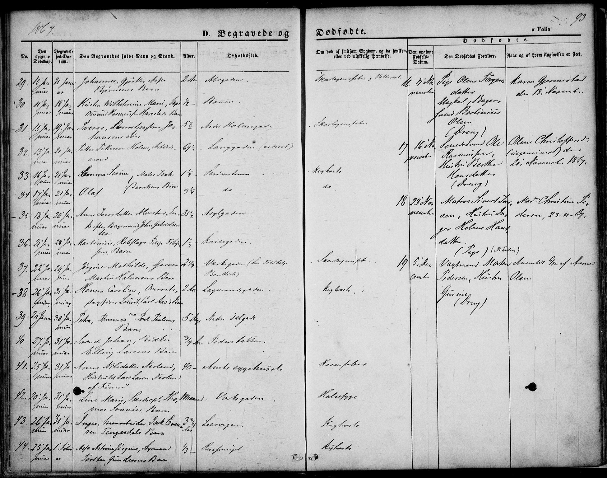 St. Petri sokneprestkontor, AV/SAST-A-101813/001/30/30BA/L0003: Parish register (official) no. A 3, 1861-1872, p. 93