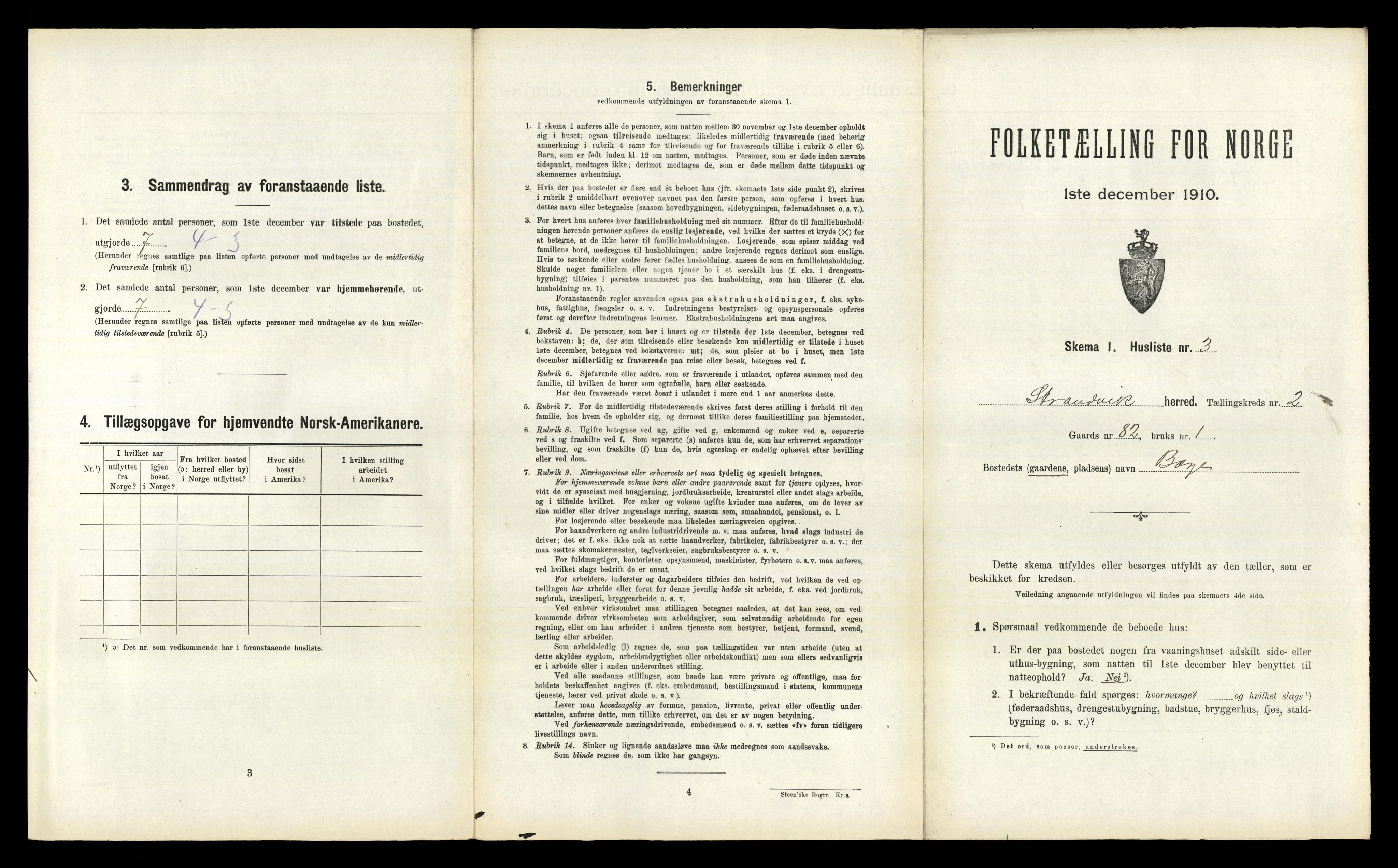 RA, 1910 census for Strandvik, 1910, p. 113