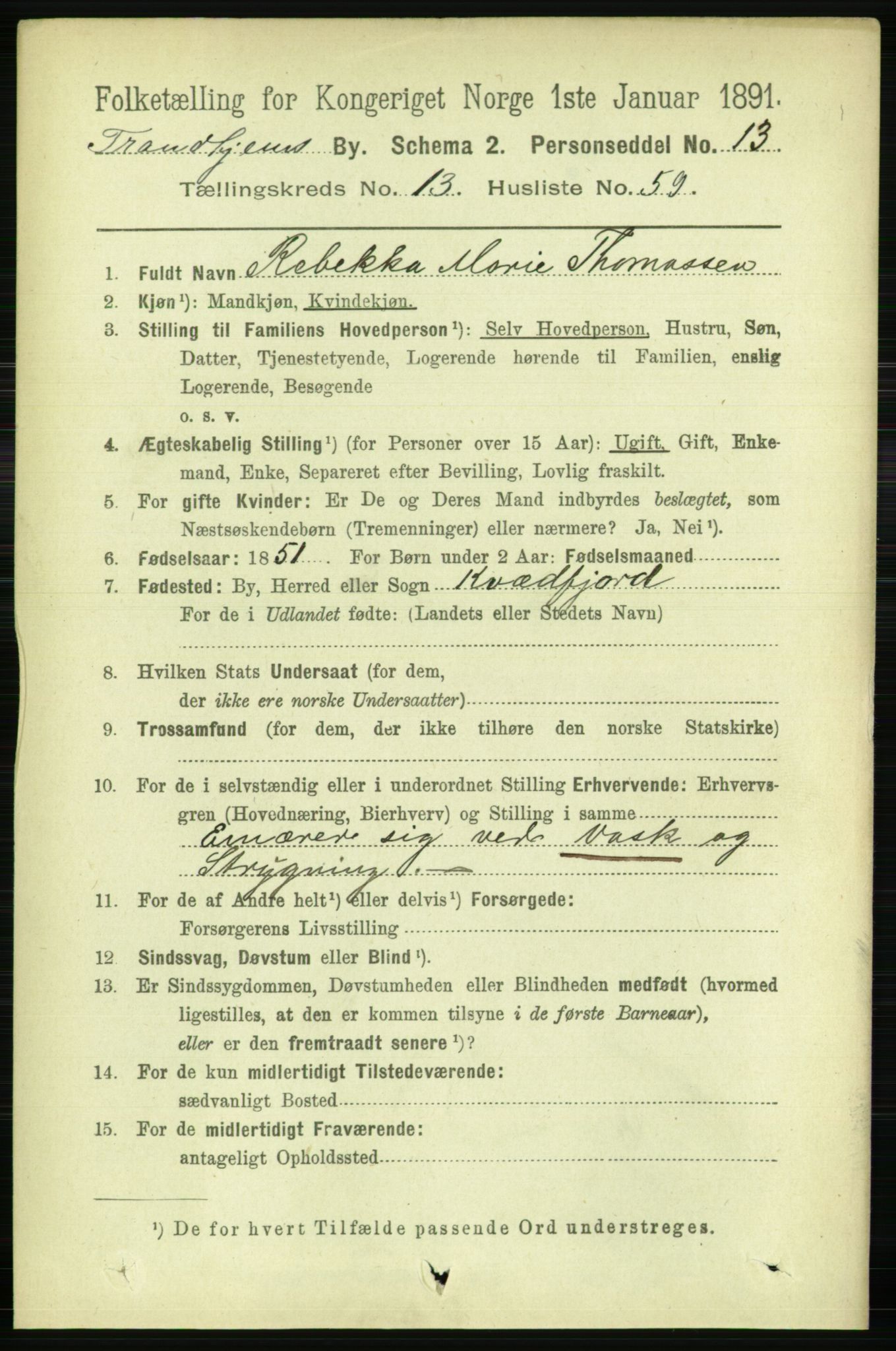 RA, 1891 census for 1601 Trondheim, 1891, p. 10904