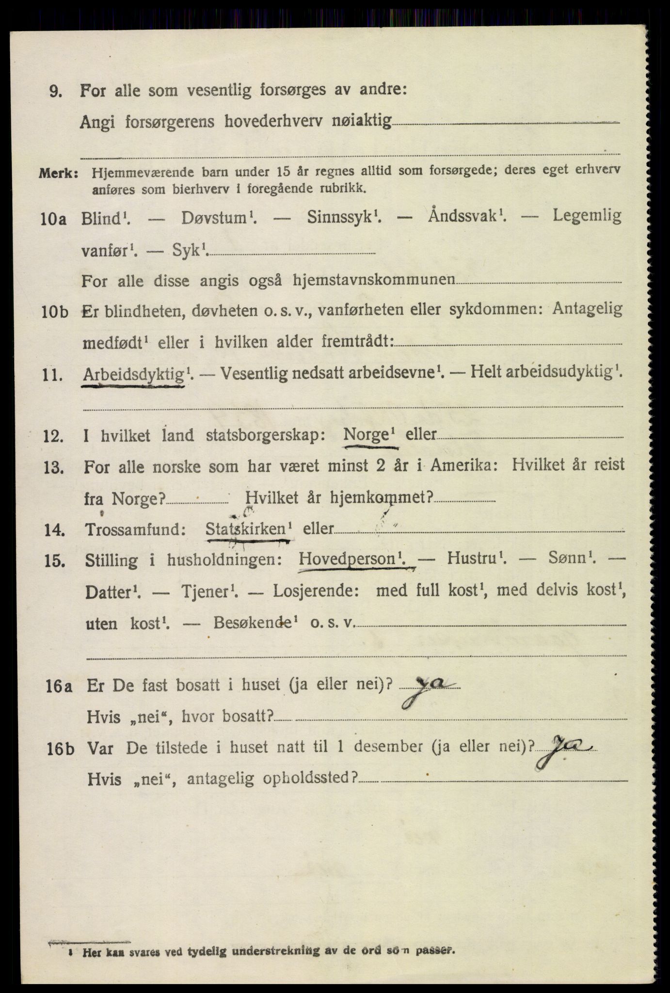 SAH, 1920 census for Folldal, 1920, p. 1046