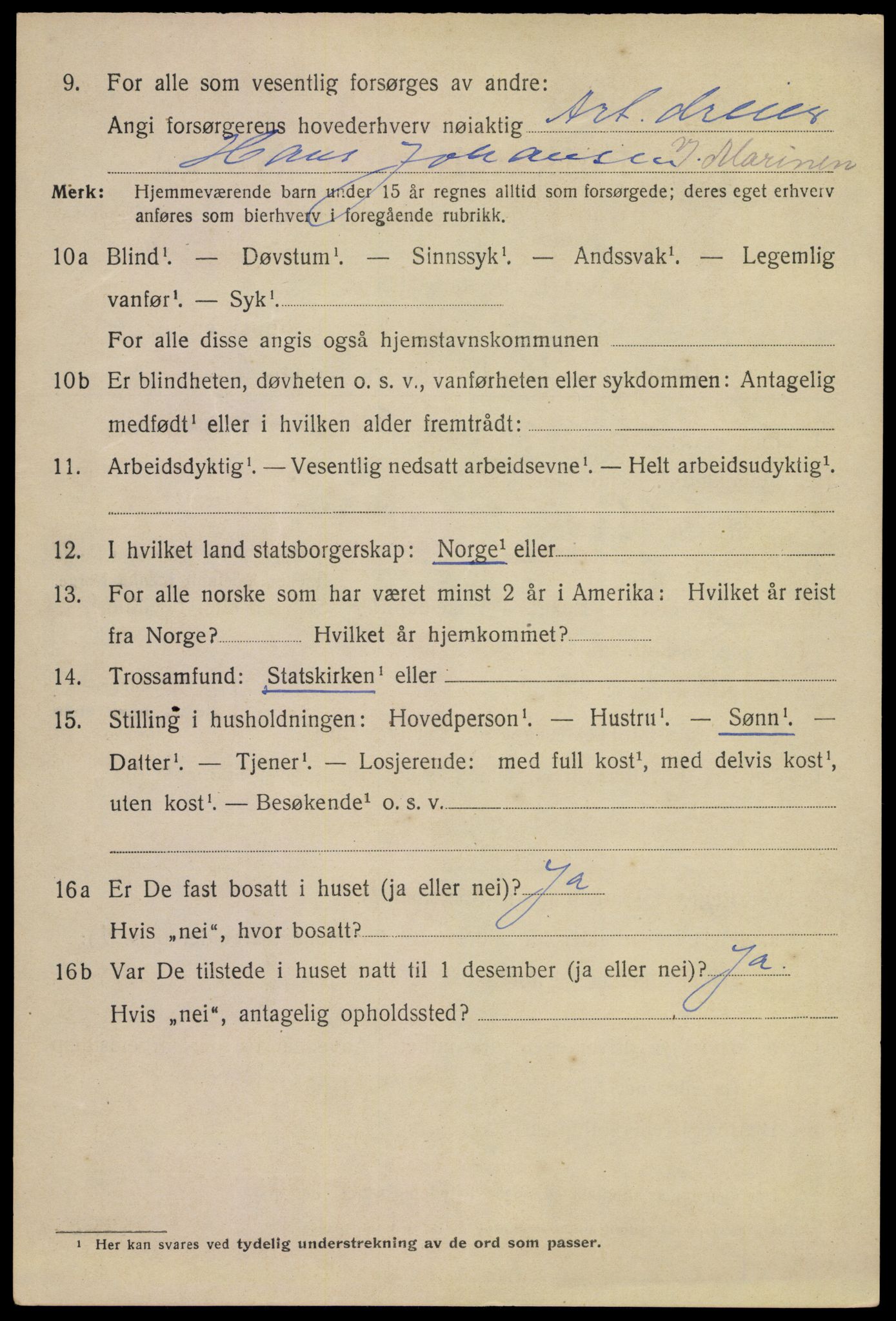 SAKO, 1920 census for Horten, 1920, p. 25434