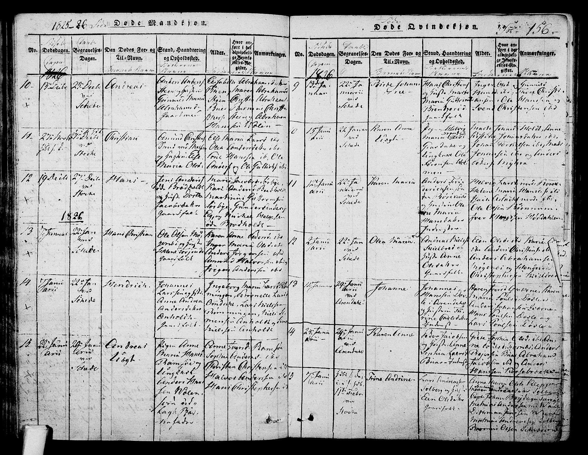 Stokke kirkebøker, SAKO/A-320/F/Fa/L0005: Parish register (official) no. I 5, 1815-1826, p. 156