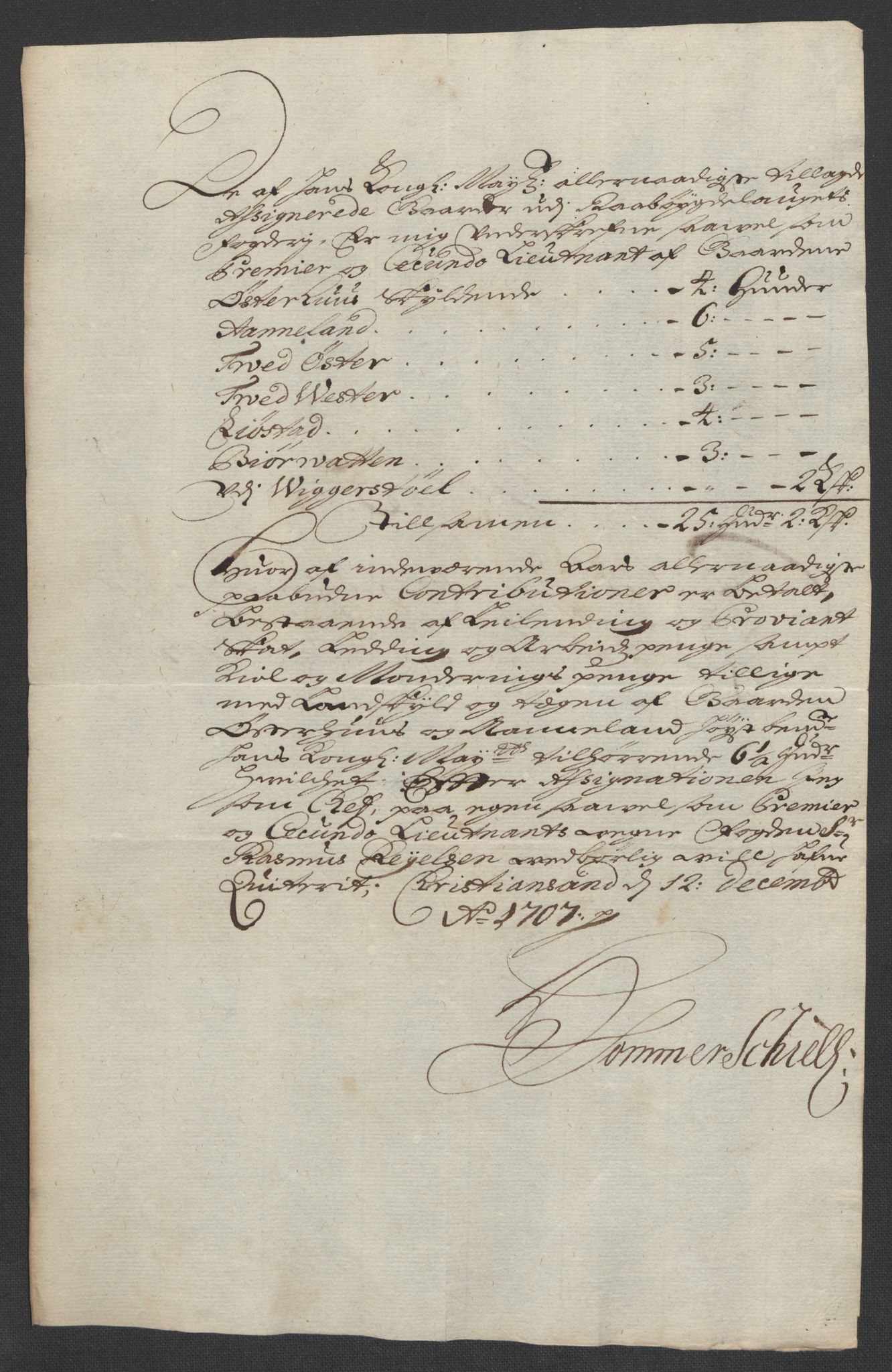 Rentekammeret inntil 1814, Reviderte regnskaper, Fogderegnskap, AV/RA-EA-4092/R40/L2448: Fogderegnskap Råbyggelag, 1706-1708, p. 209