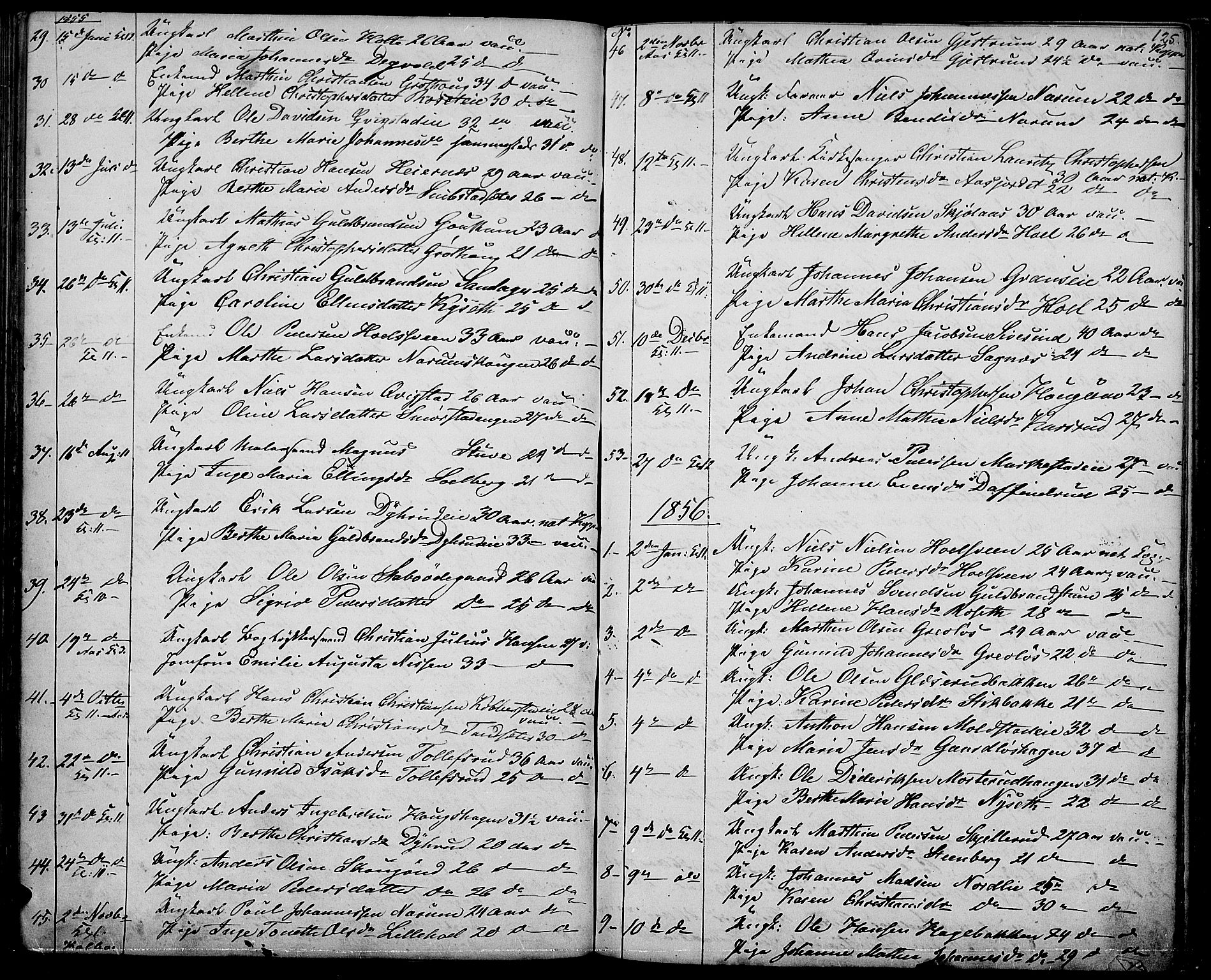 Vestre Toten prestekontor, SAH/PREST-108/H/Ha/Hab/L0005: Parish register (copy) no. 5, 1854-1870, p. 125