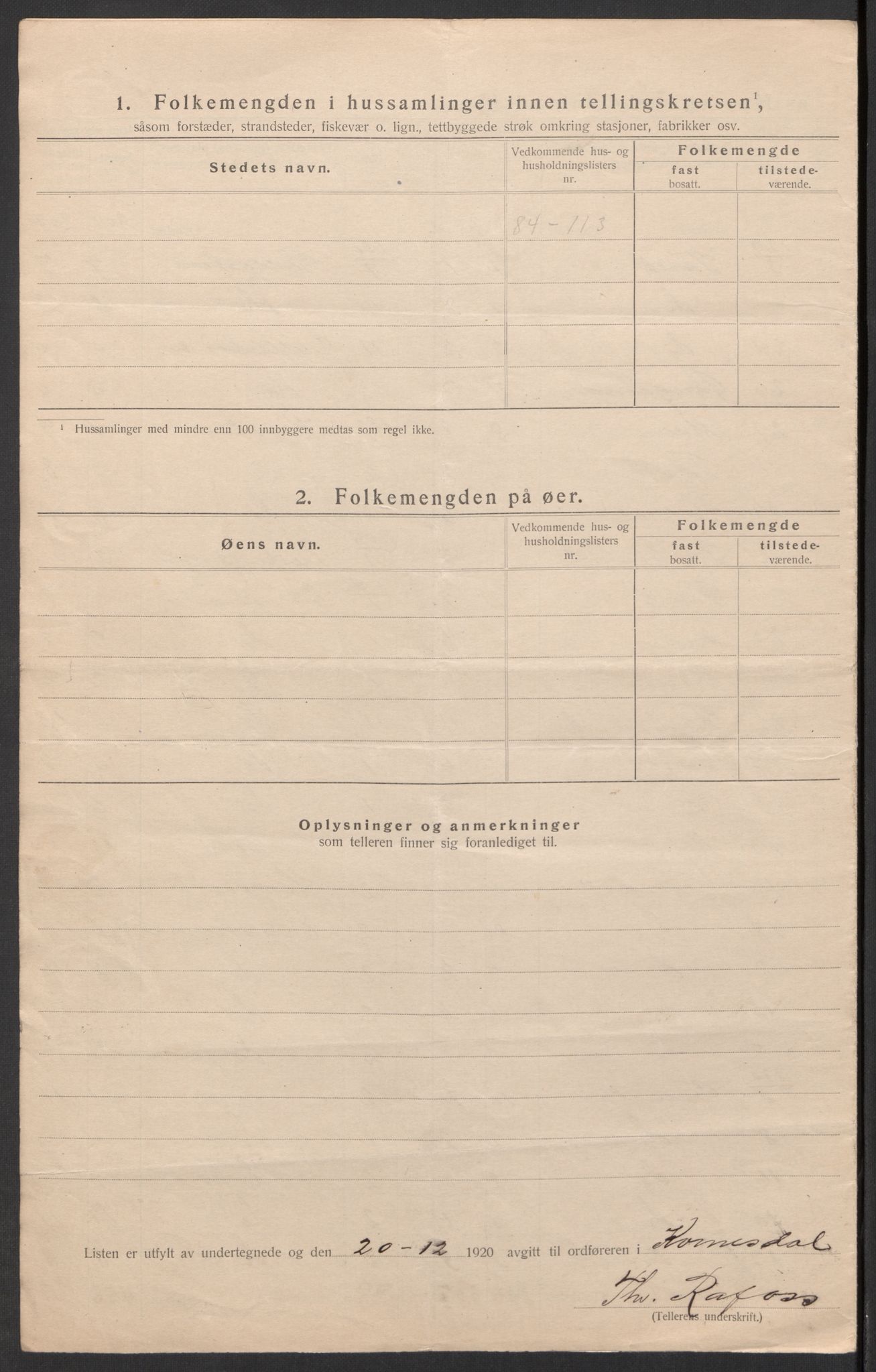 SAK, 1920 census for Kvinesdal, 1920, p. 17