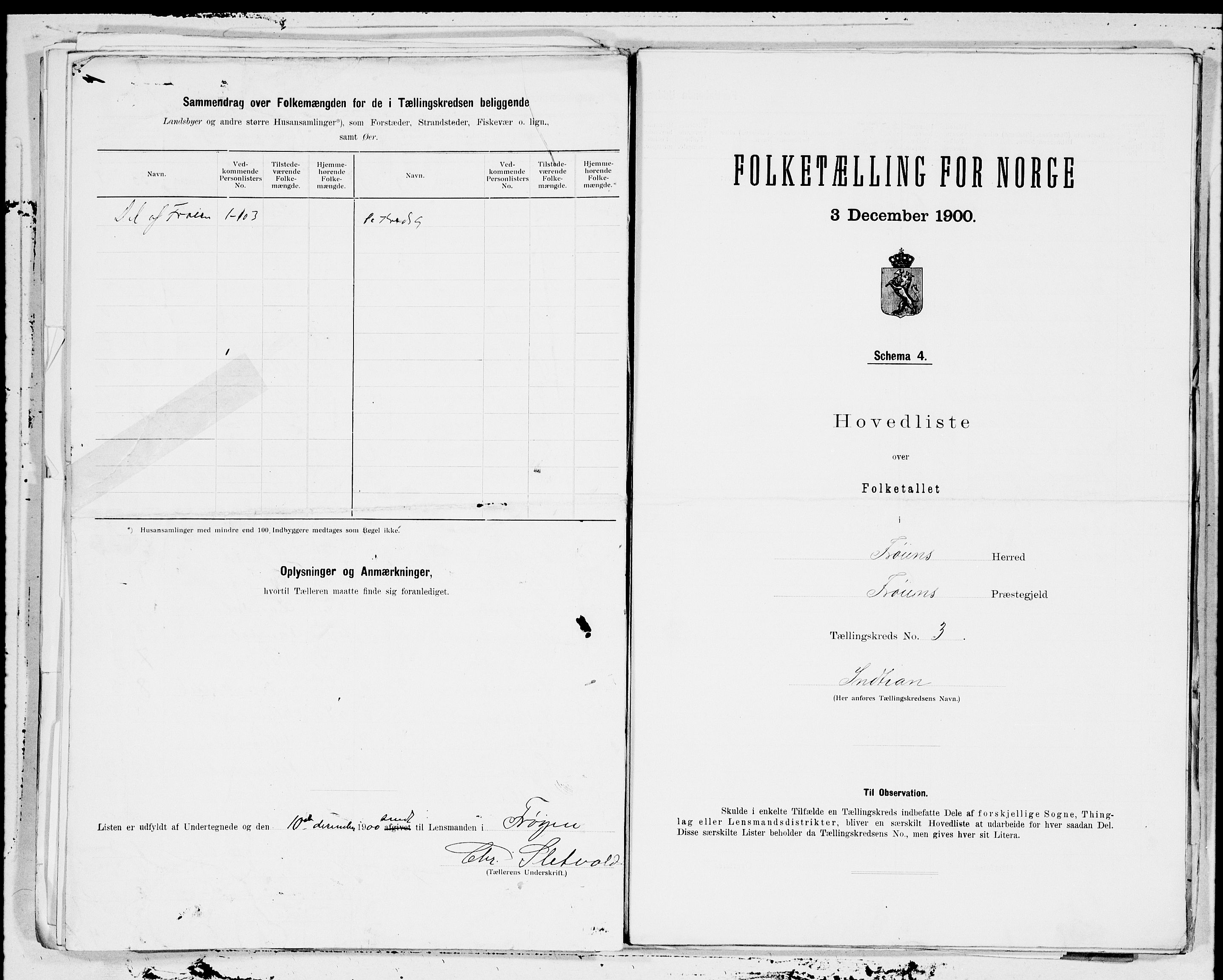 SAT, 1900 census for Frøya, 1900, p. 8