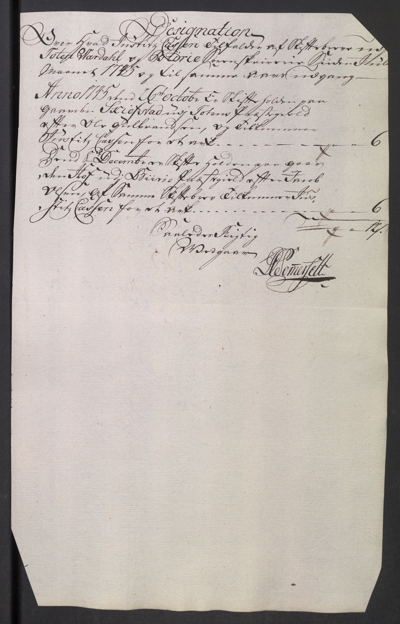 Rentekammeret inntil 1814, Reviderte regnskaper, Fogderegnskap, AV/RA-EA-4092/R18/L1345: Fogderegnskap Hadeland, Toten og Valdres, 1745-1746, p. 287