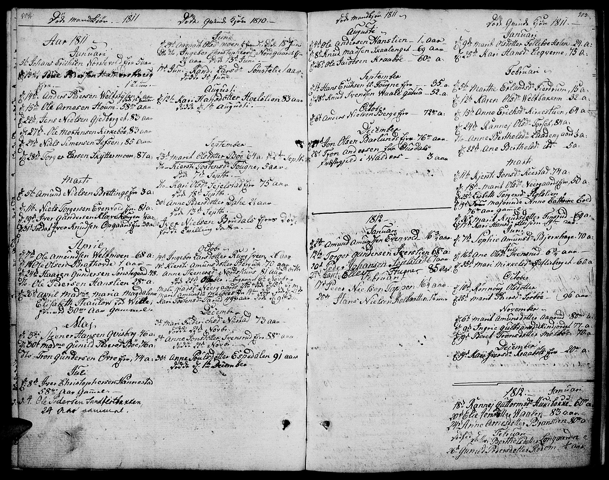 Gausdal prestekontor, SAH/PREST-090/H/Ha/Haa/L0004: Parish register (official) no. 4, 1809-1817, p. 502-503