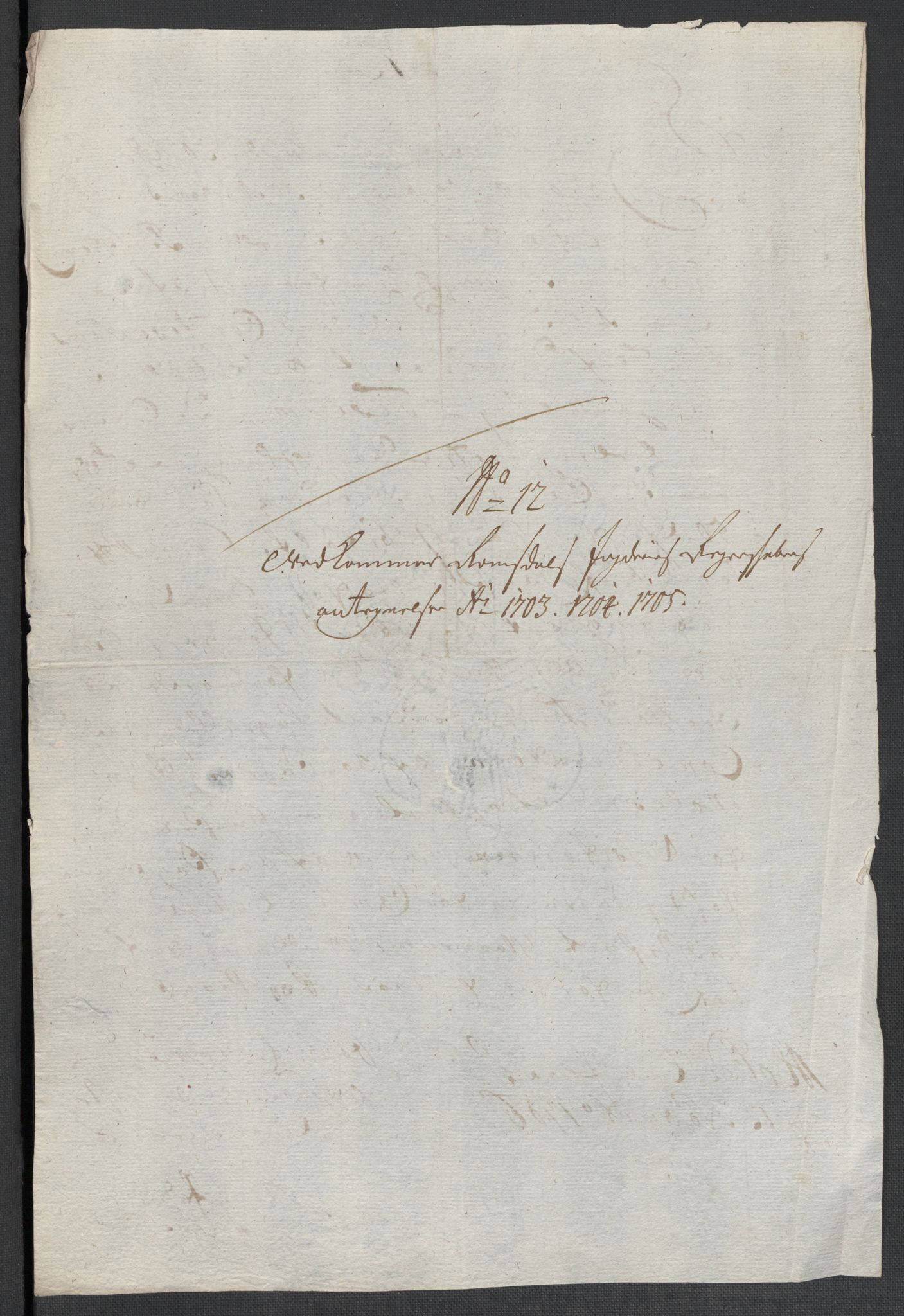 Rentekammeret inntil 1814, Reviderte regnskaper, Fogderegnskap, AV/RA-EA-4092/R55/L3656: Fogderegnskap Romsdal, 1703-1705, p. 549