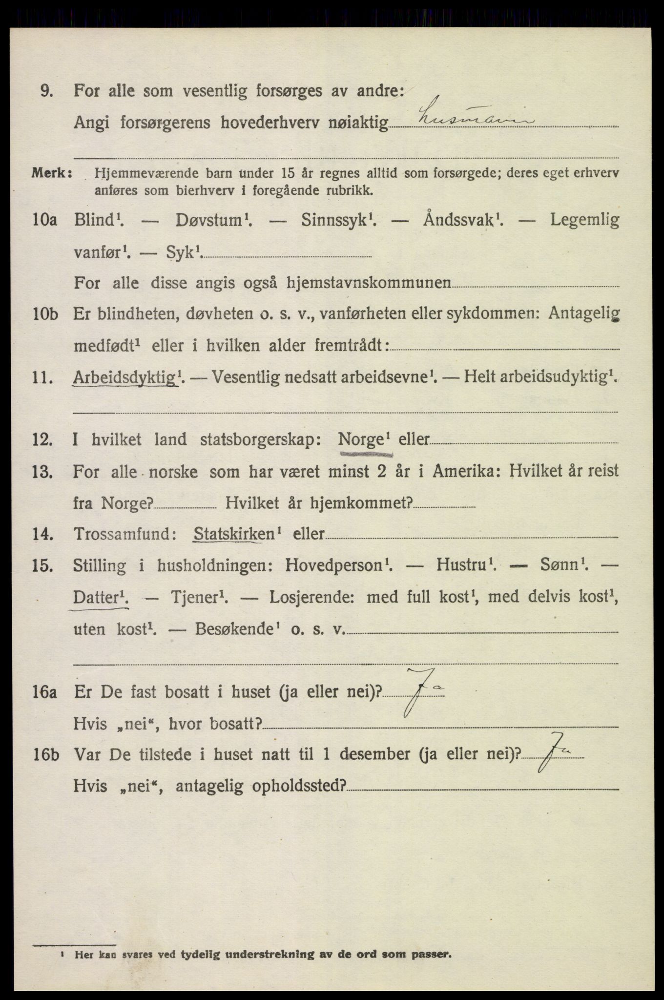 SAH, 1920 census for Løten, 1920, p. 4352