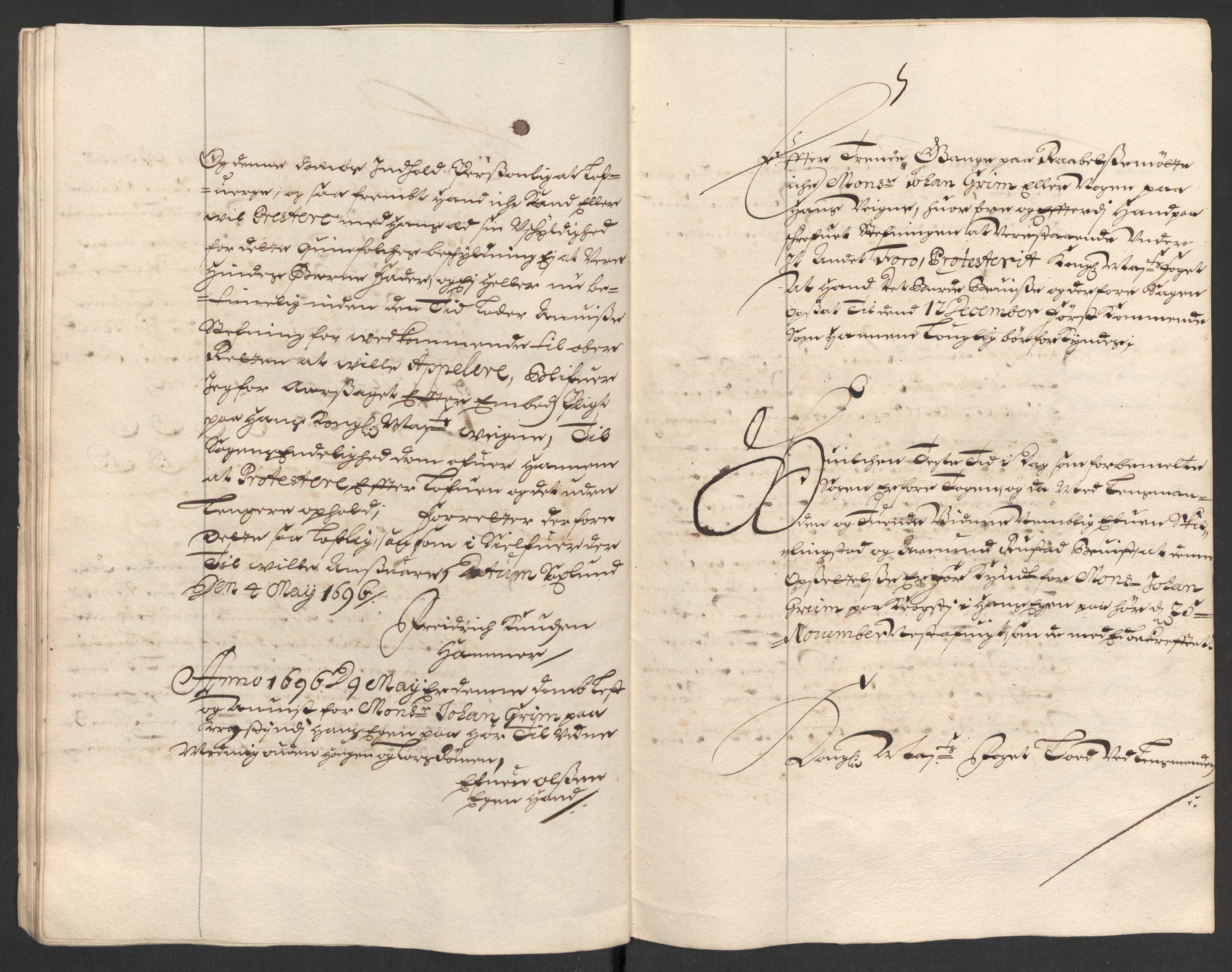 Rentekammeret inntil 1814, Reviderte regnskaper, Fogderegnskap, RA/EA-4092/R16/L1037: Fogderegnskap Hedmark, 1697-1698, p. 96