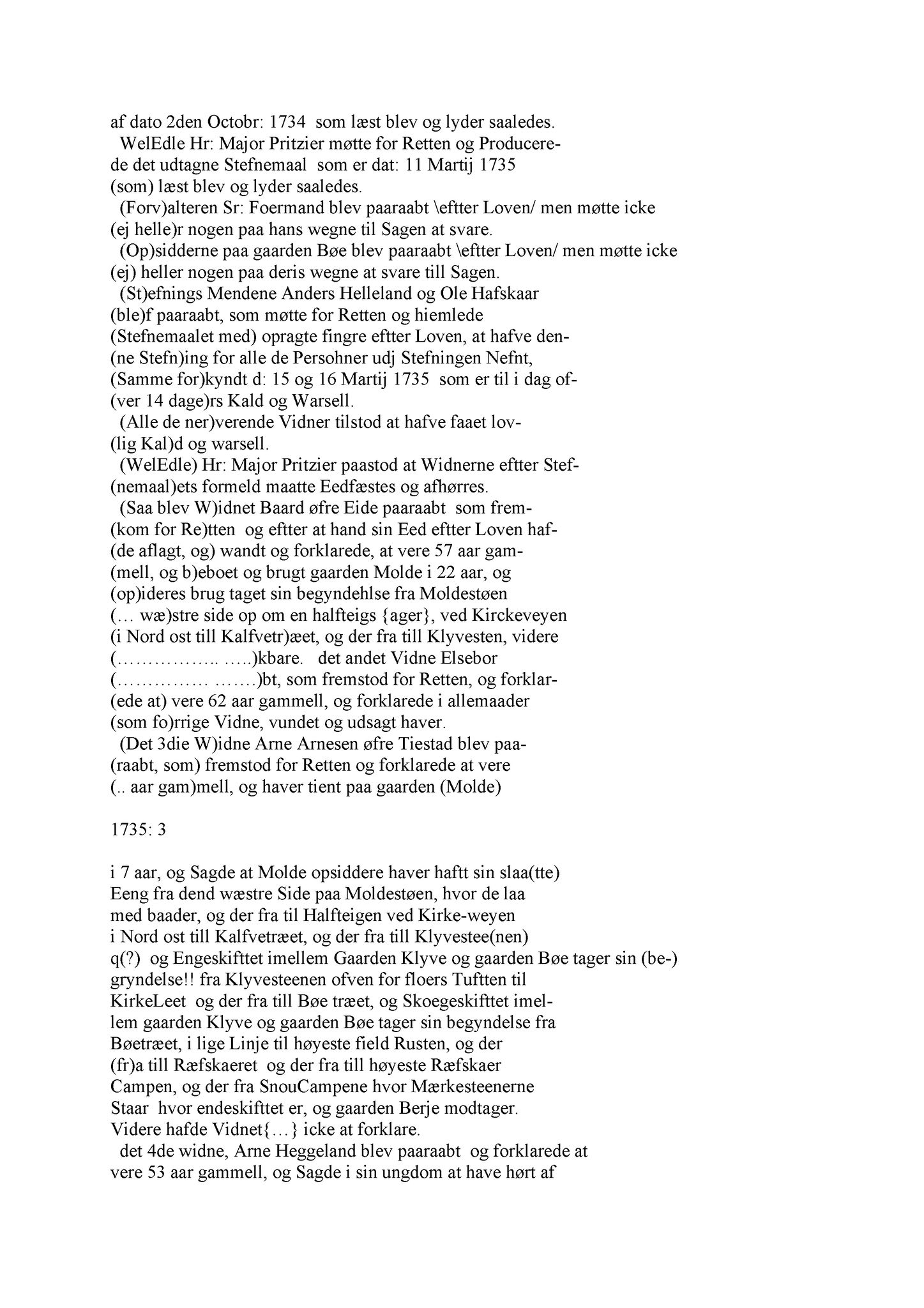 Samling av fulltekstavskrifter, SAB/FULLTEKST/A/12/0034: Sunnhordland sorenskriveri, tingbok nr. A 34, 1735-1738