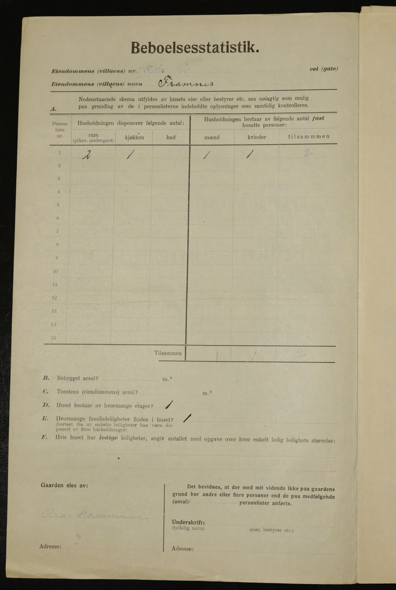 , Municipal Census 1923 for Aker, 1923, p. 45318