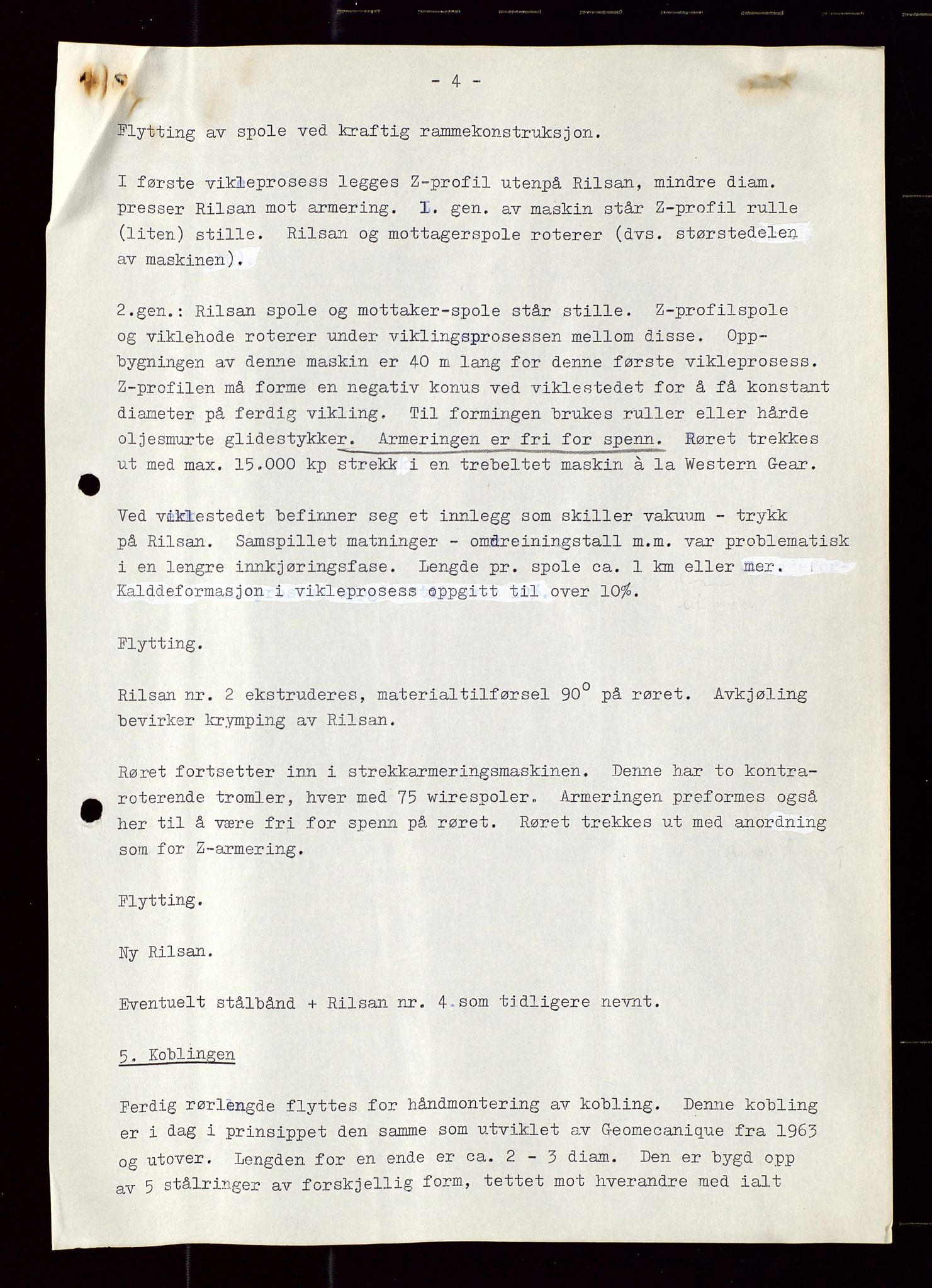 Industridepartementet, Oljekontoret, AV/SAST-A-101348/Di/L0001: DWP, møter juni - november, komiteemøter nr. 19 - 26, 1973-1974, p. 429