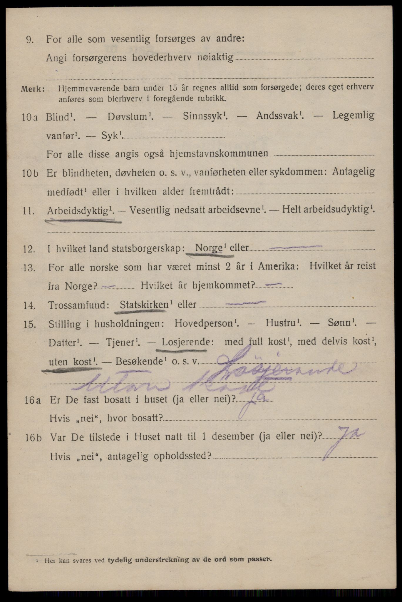 SAT, 1920 census for Trondheim, 1920, p. 77017