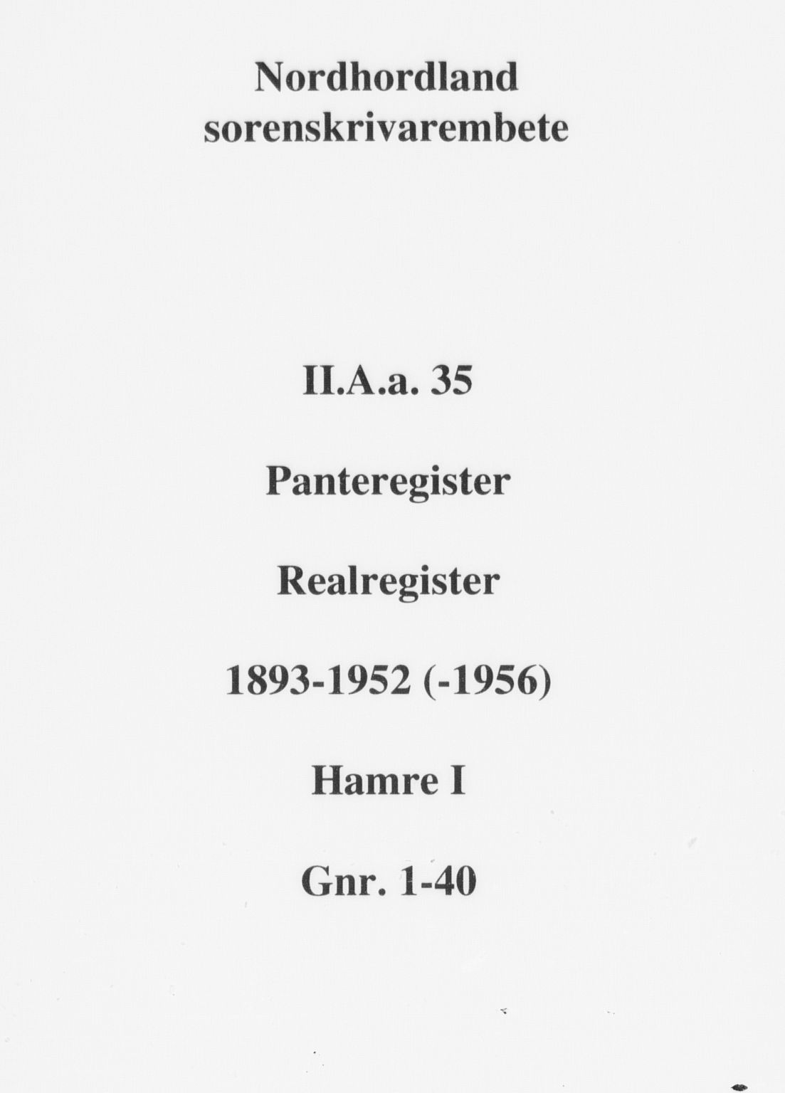 Nordhordland sorenskrivar, AV/SAB-A-2901/1/G/Ga/Gaaa/L0035: Mortgage register no. II.A.a.35, 1893-1952