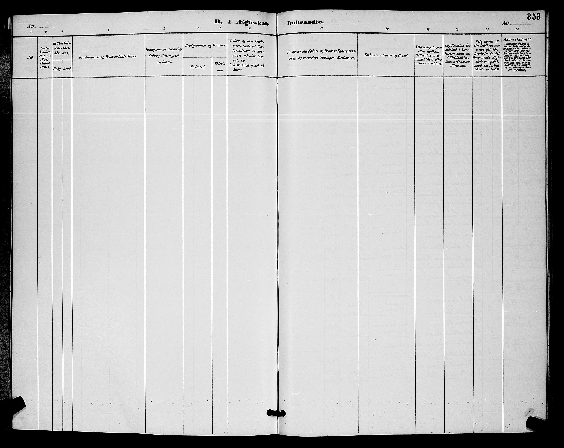 Moss prestekontor Kirkebøker, SAO/A-2003/G/Ga/L0006: Parish register (copy) no. I 6, 1889-1900, p. 353