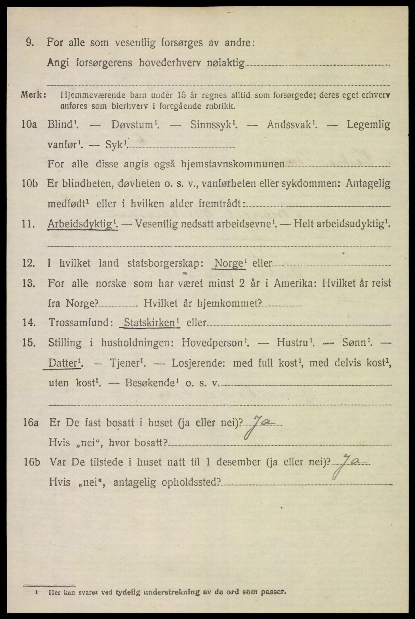 SAK, 1920 census for Vestre Moland, 1920, p. 4844