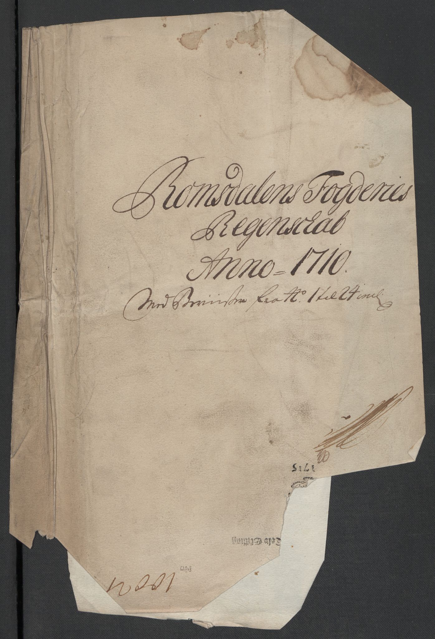 Rentekammeret inntil 1814, Reviderte regnskaper, Fogderegnskap, AV/RA-EA-4092/R55/L3659: Fogderegnskap Romsdal, 1709-1710, p. 255