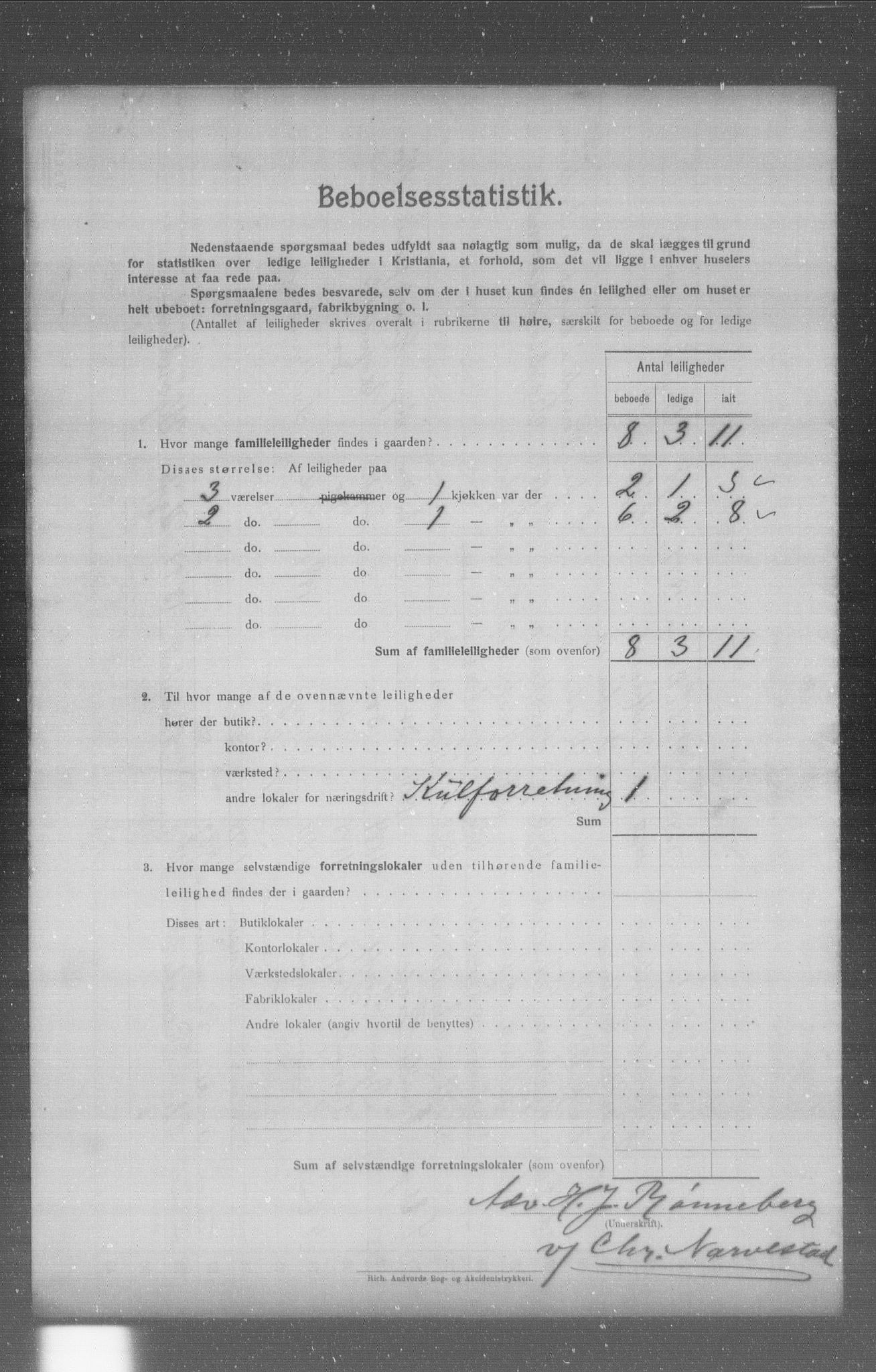 OBA, Municipal Census 1904 for Kristiania, 1904, p. 5146