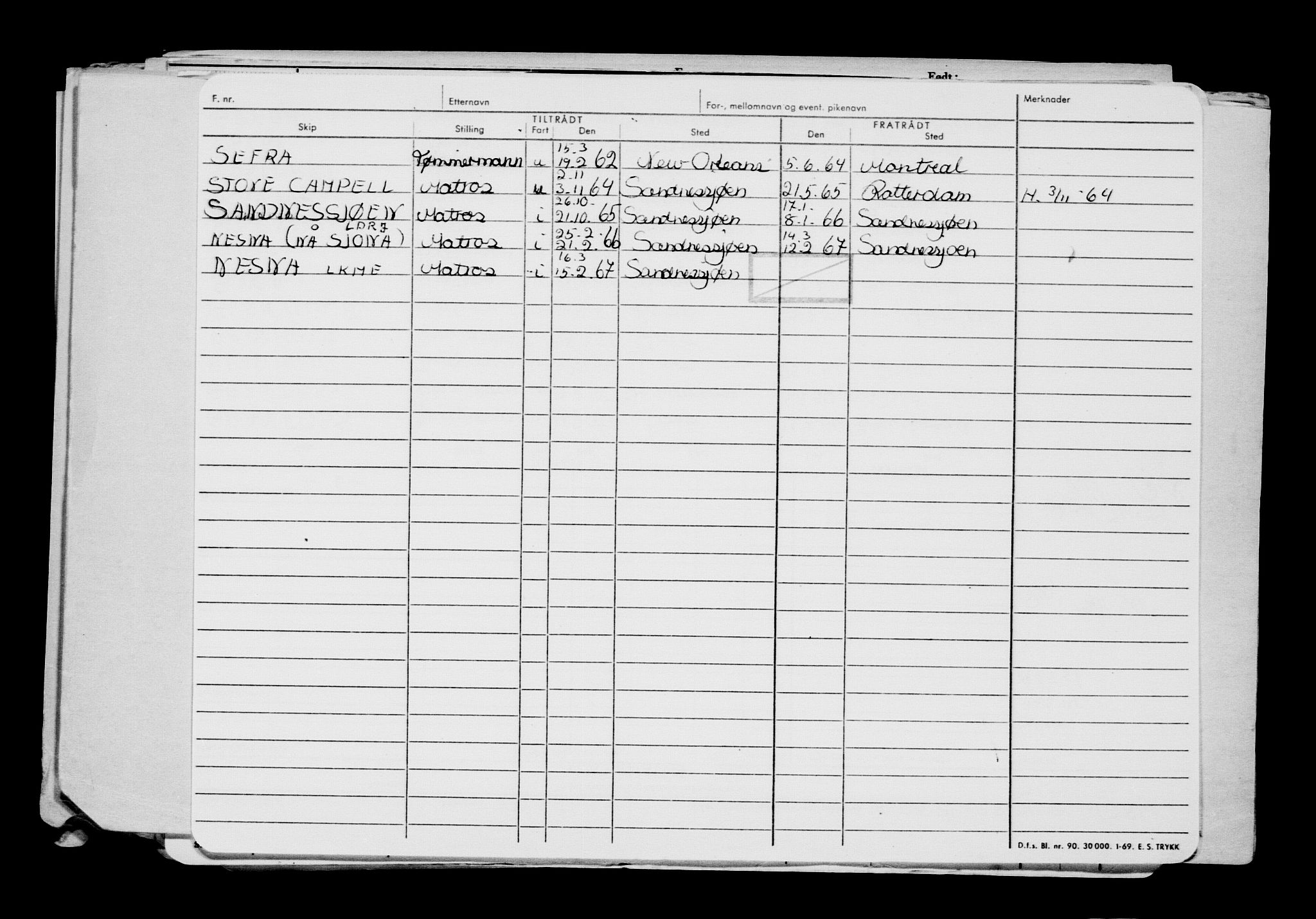 Direktoratet for sjømenn, AV/RA-S-3545/G/Gb/L0221: Hovedkort, 1923, p. 708