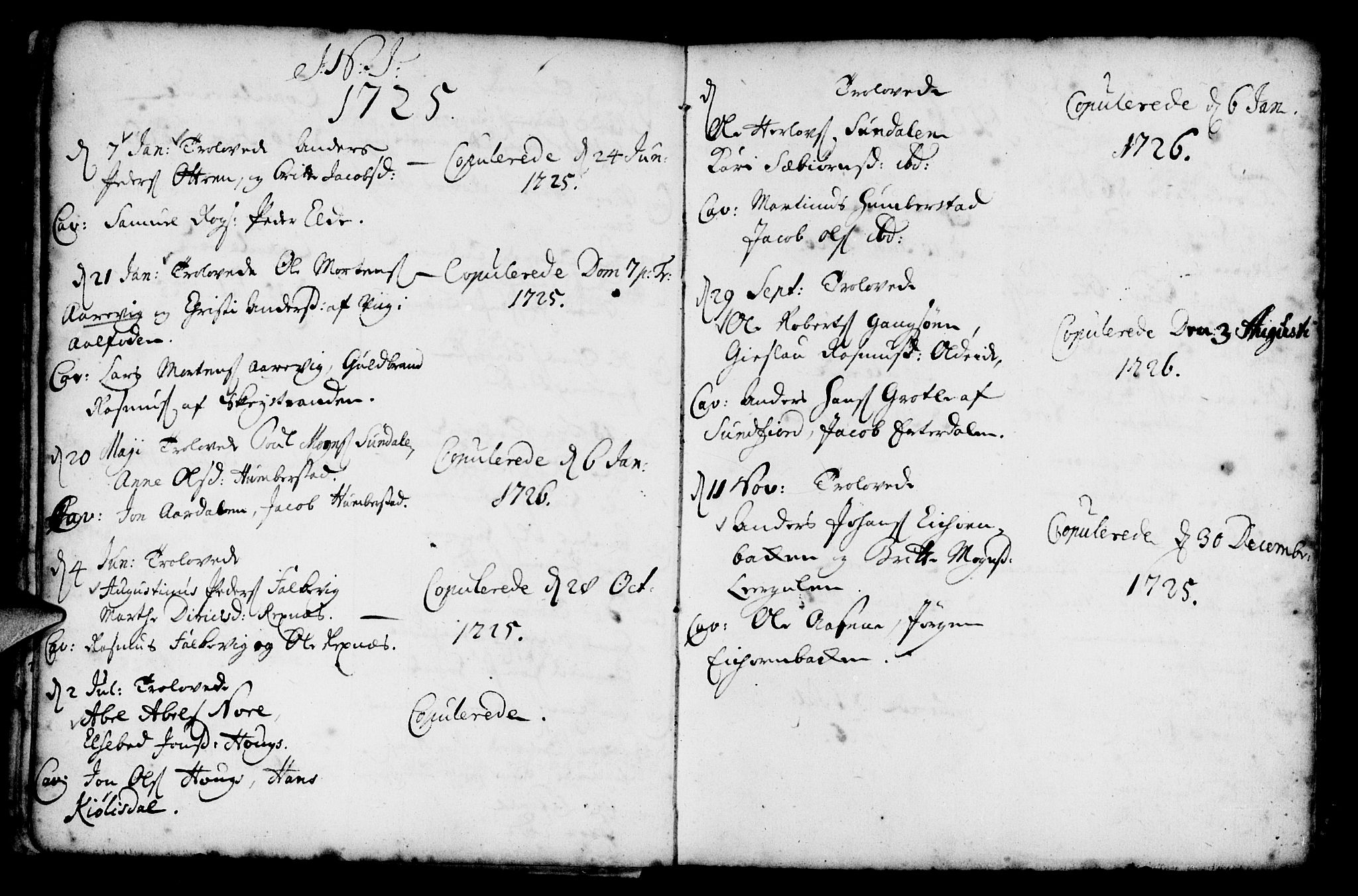 Davik sokneprestembete, SAB/A-79701/H/Haa/Haaa/L0001: Parish register (official) no. A 1, 1710-1742, p. 21