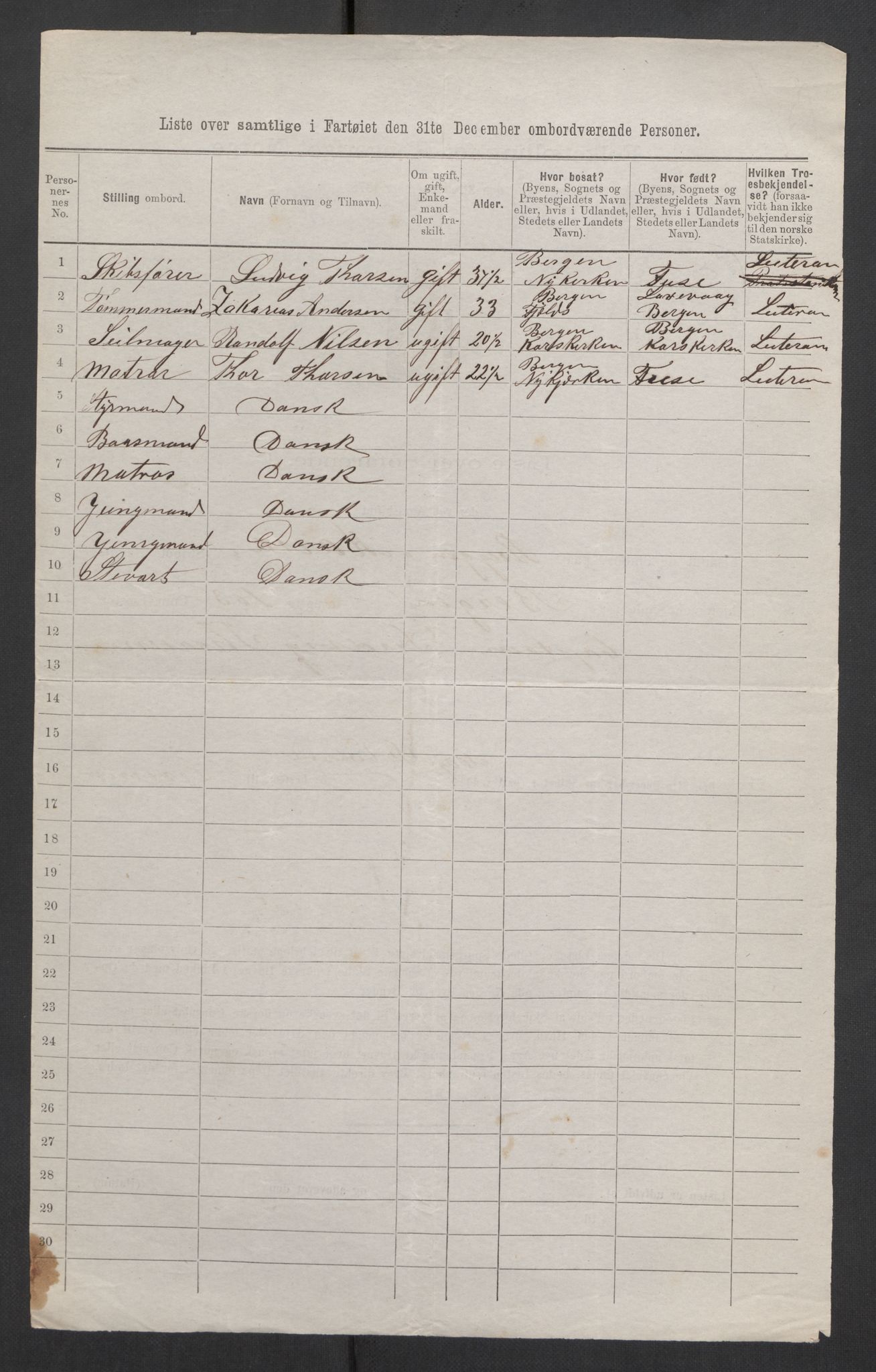 RA, 1875 census, lists of crew on ships: Ships in ports abroad, 1875, p. 818