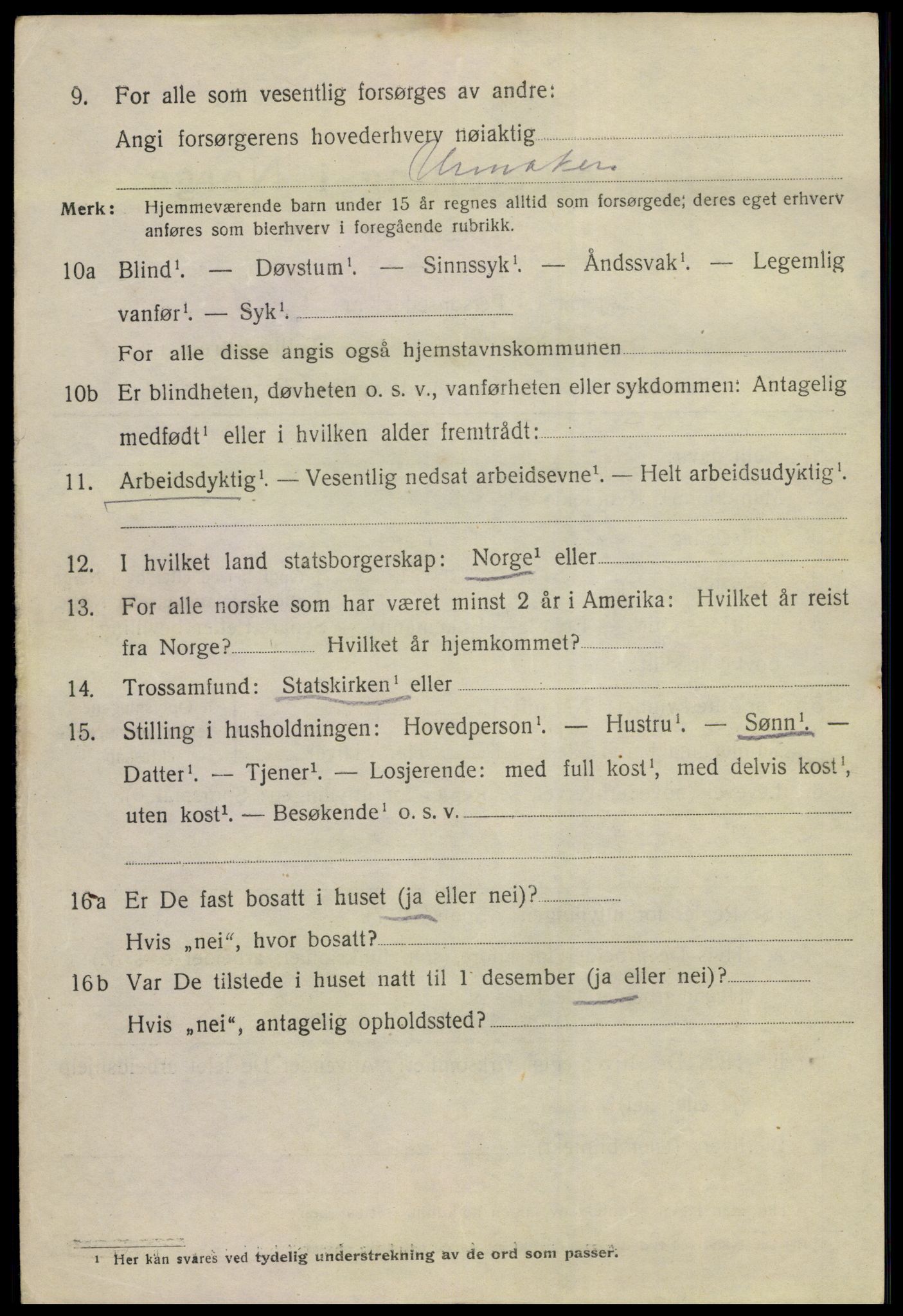 SAKO, 1920 census for Kongsberg, 1920, p. 15779