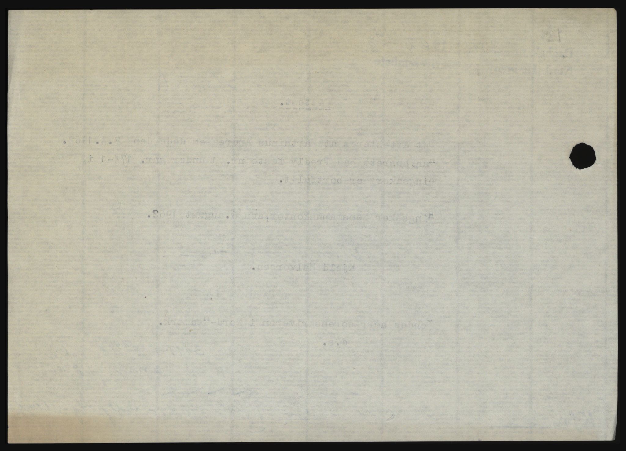 Nord-Hedmark sorenskriveri, SAH/TING-012/H/Hc/L0016: Mortgage book no. 16, 1962-1962, Diary no: : 3111/1962